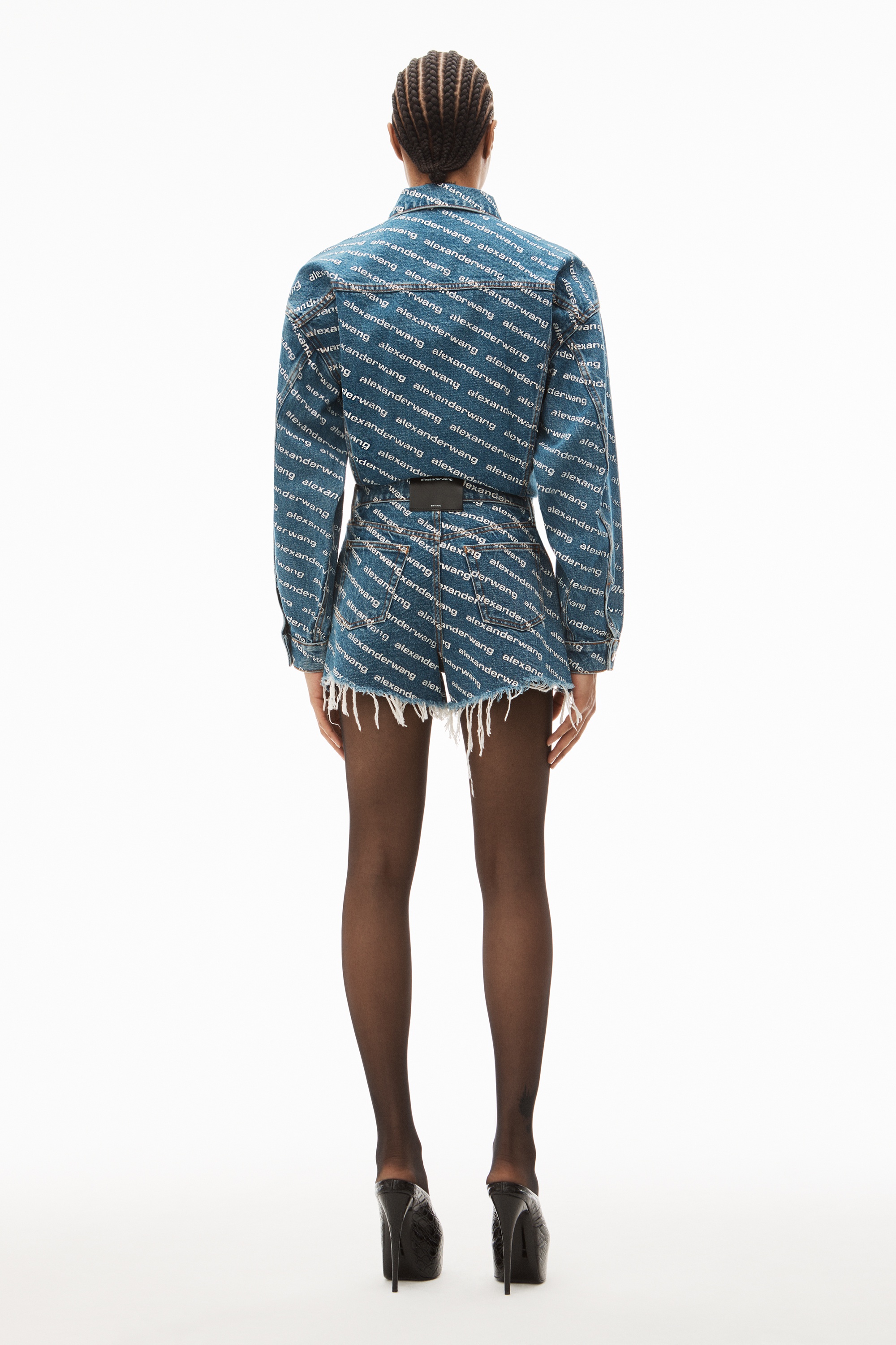 BITE LOGO SHORT IN DEEP BLUE DENIM - 5