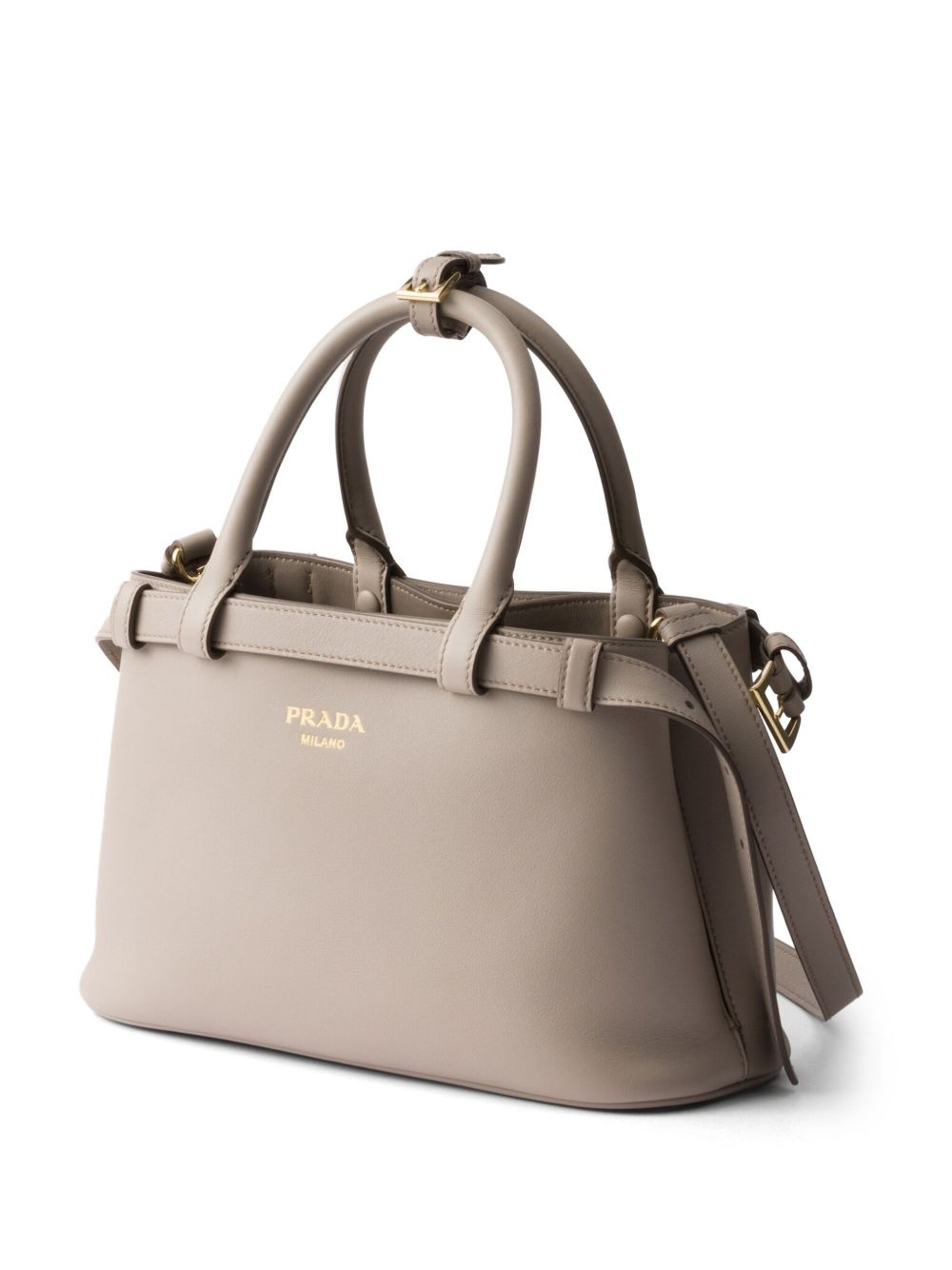 small belted leather handbag - 3