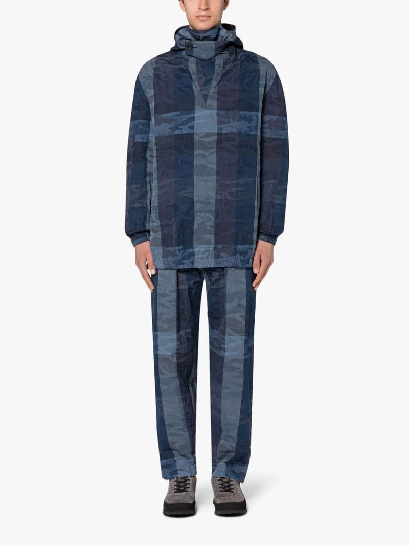 Mackintosh CAPTAIN NAVY CAMO COTTON & NYLON TROUSERS outlook
