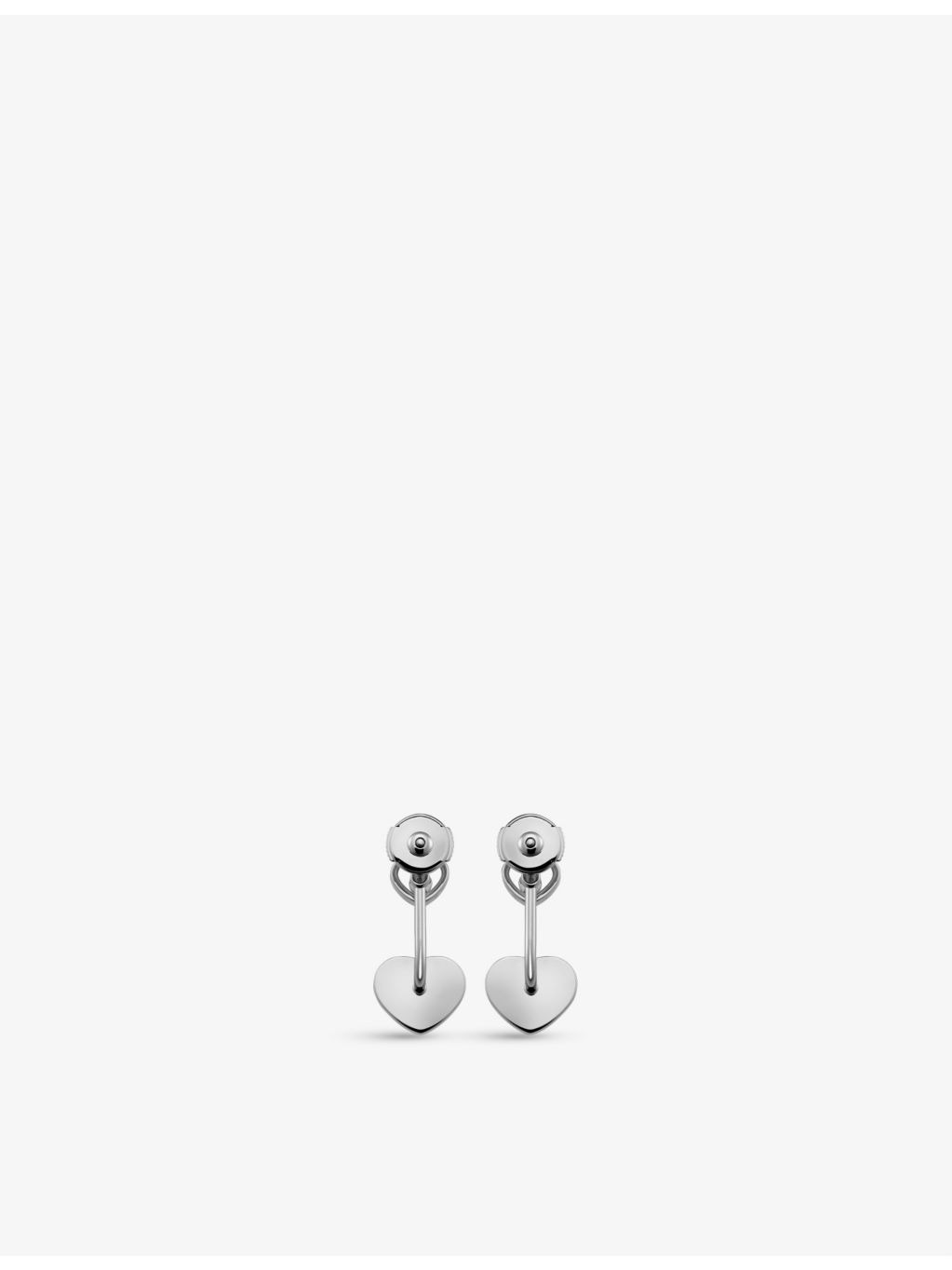 Happy Hearts 18ct white-gold and 0.44ct diamond earrings - 2