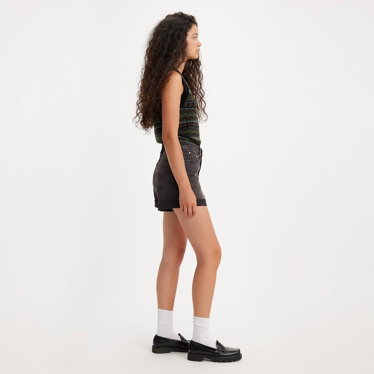 ROLLED 80S MOM WOMEN'S SHORTS - 6