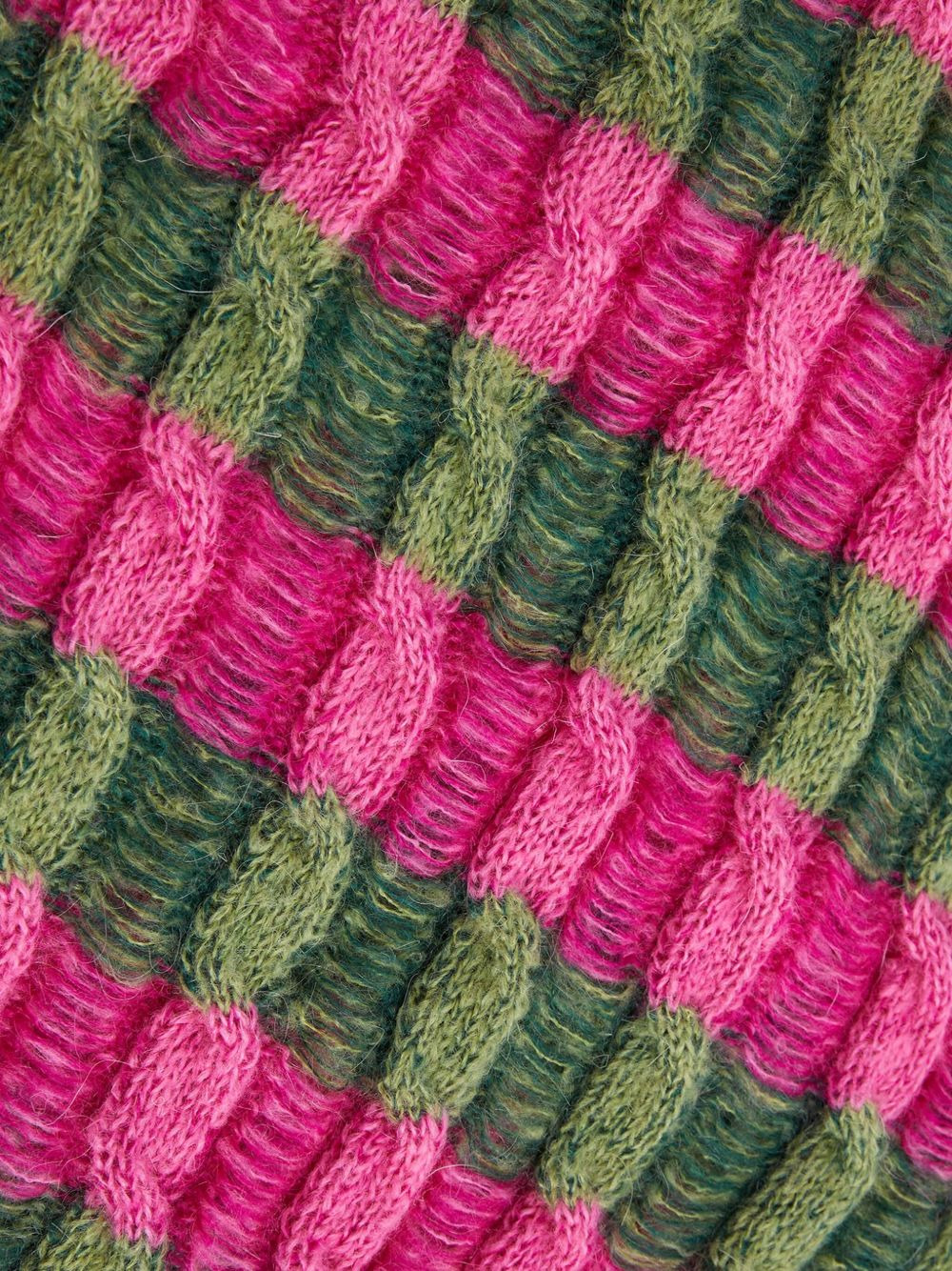 cable-knit striped sweater - 3