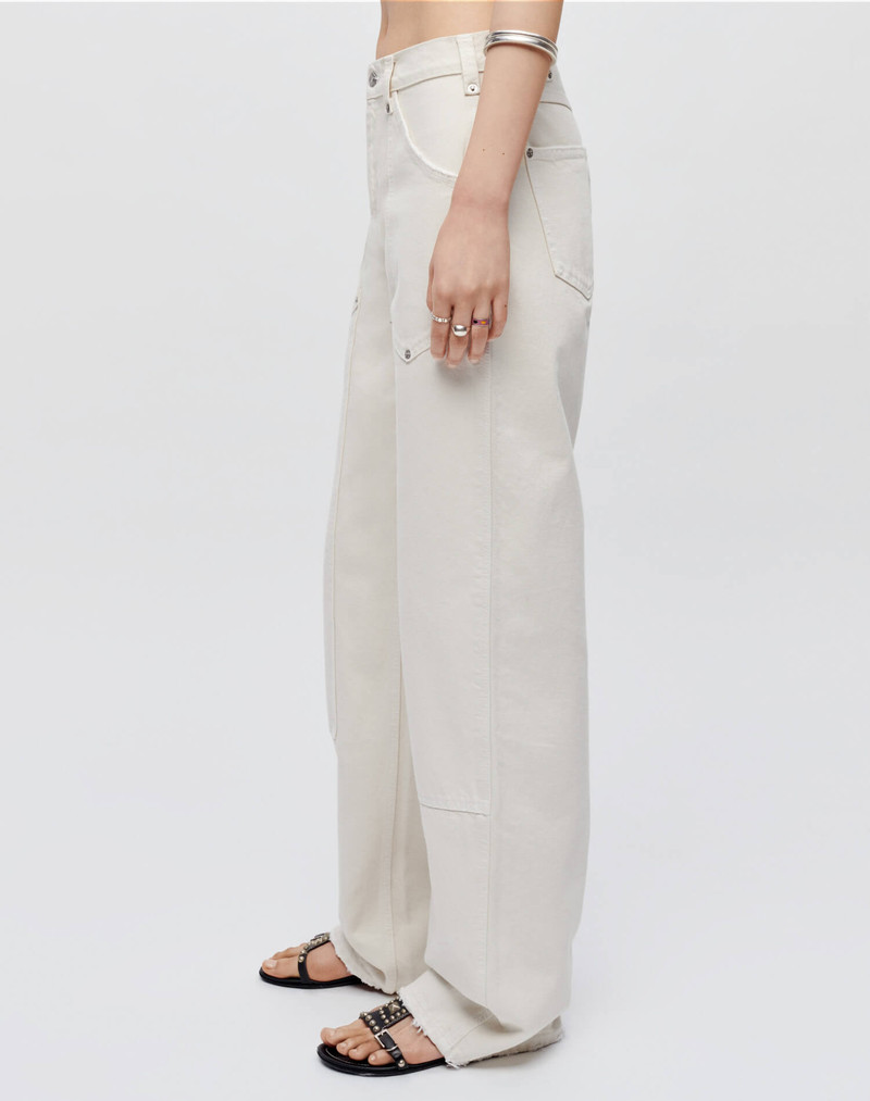 Mid Rise Workwear - Distressed Vintage White 5