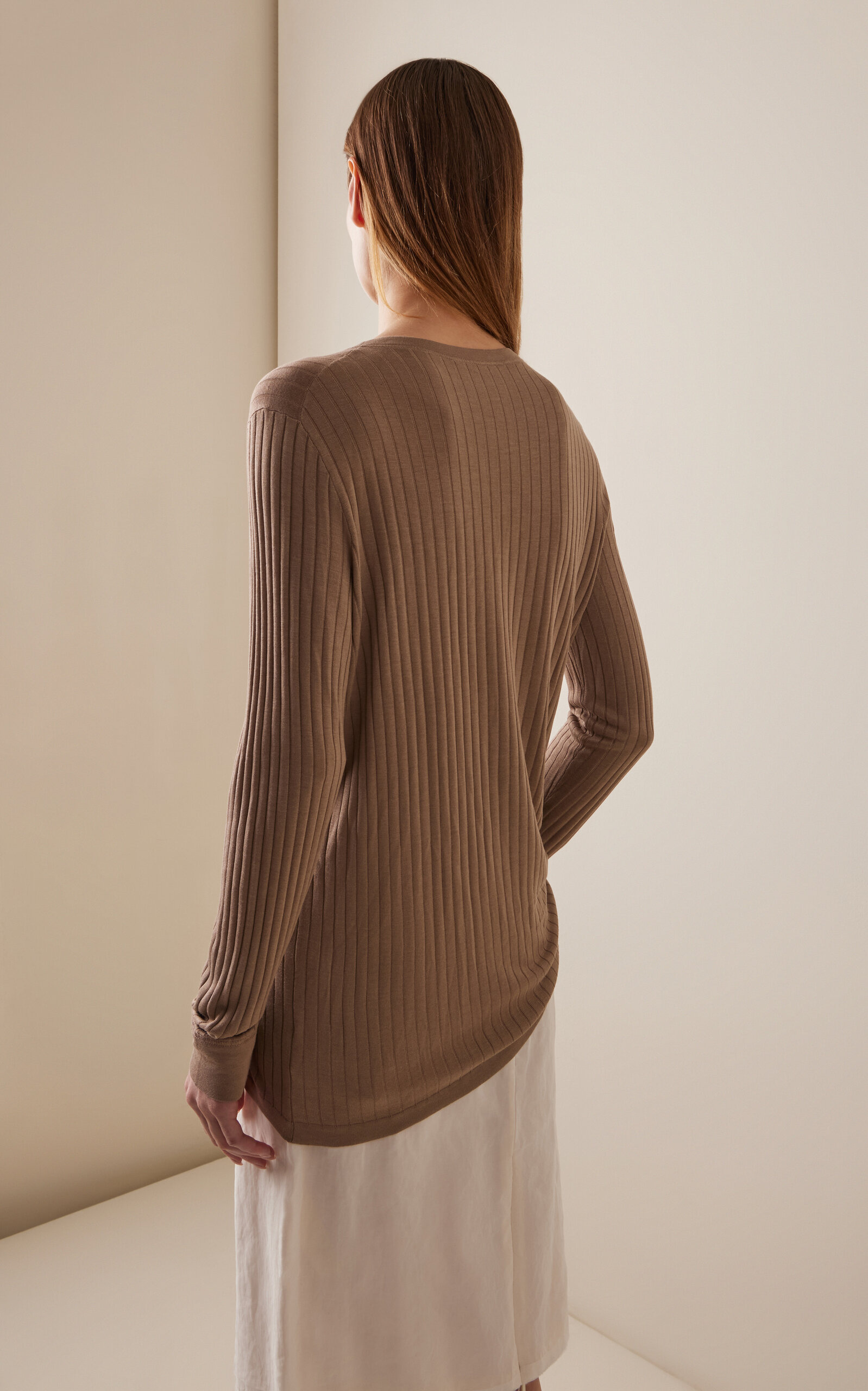 Keya Ribbed-Knit Top white - 4