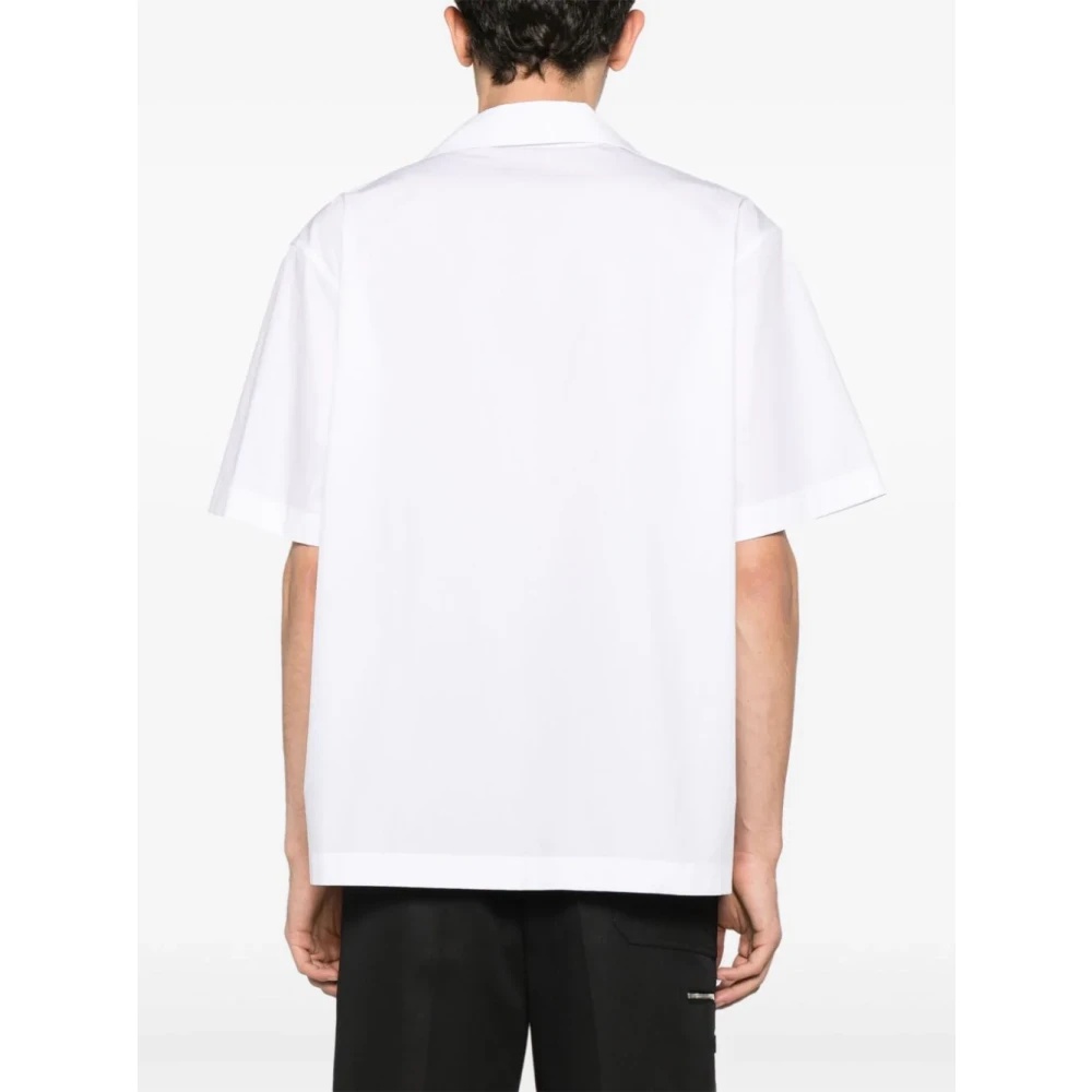 Tシャツ・カットソー VALENTINO FW24 White poplin shirt (5V3AAM90A8S 0BO) Valentino White Poplin Shirt | italist