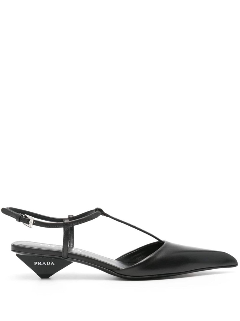 35mm logo-embossed pumps - 1