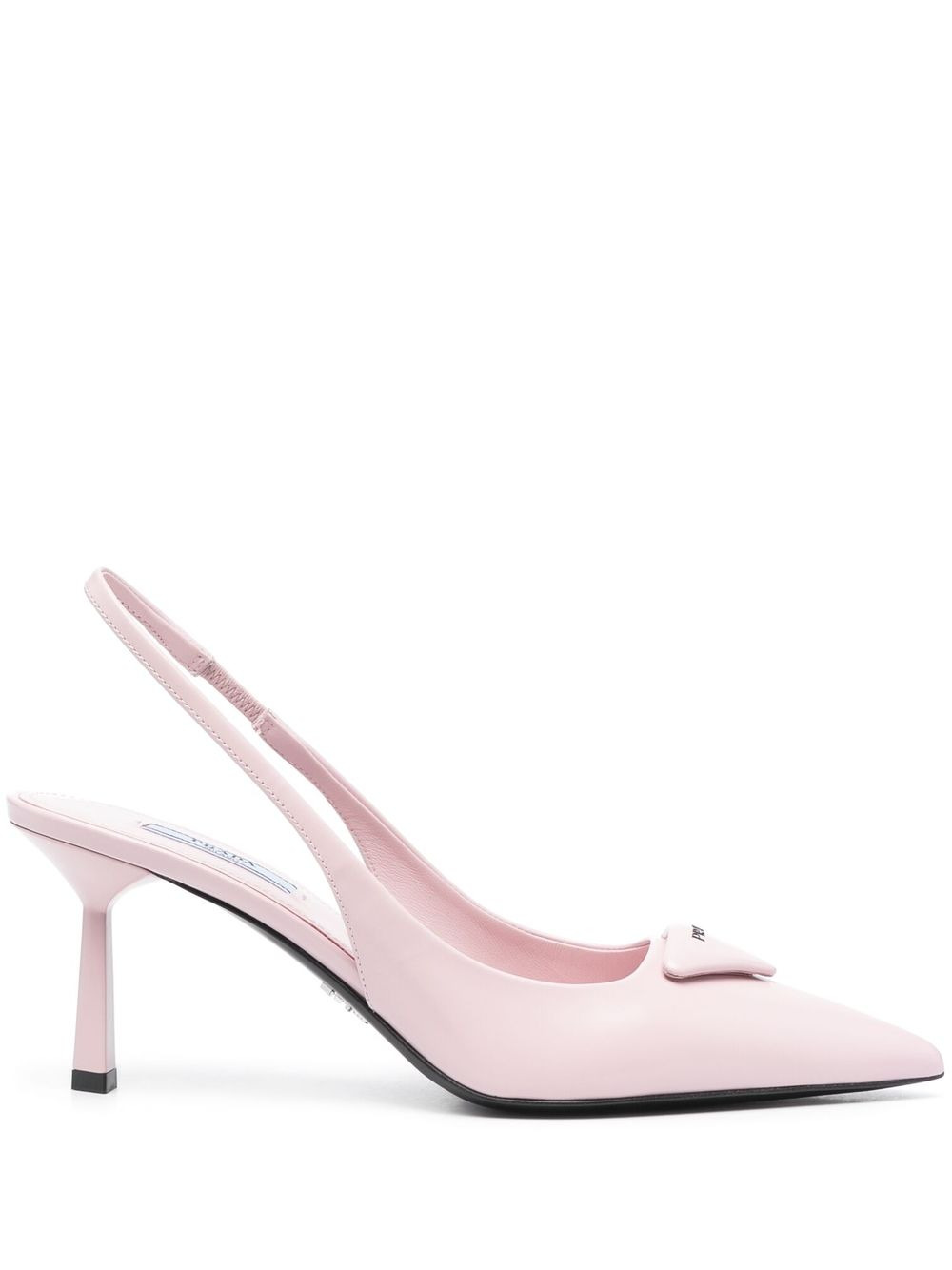 triangle logo slingback pumps - 1