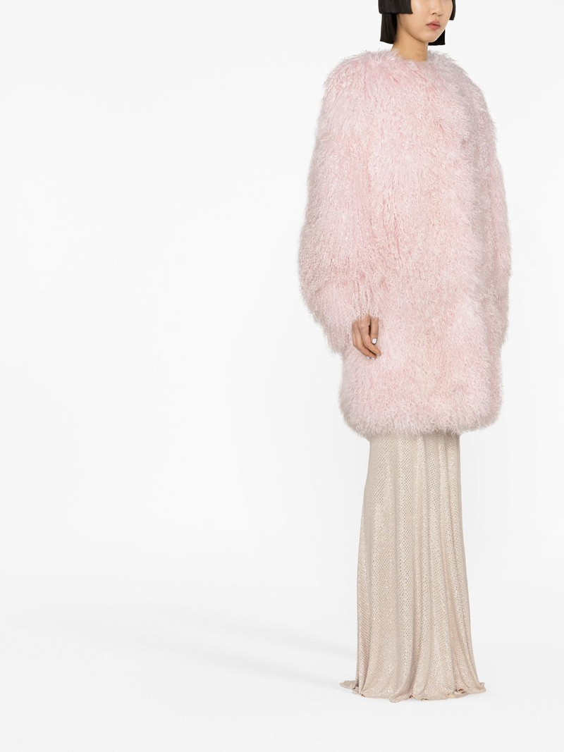 MAGDA BUTRYM shag shearling long coat outlook