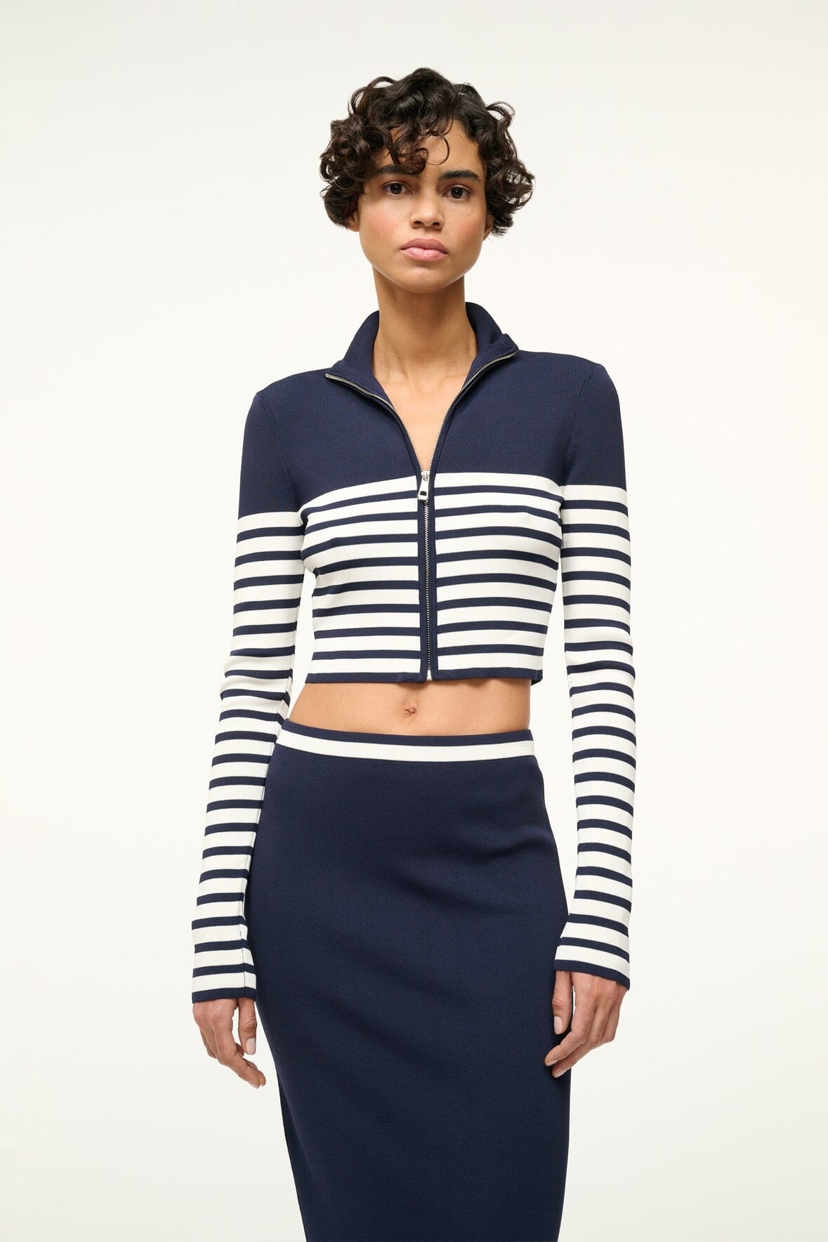 STAUD RAFT TOP NAVY WHITE - 3