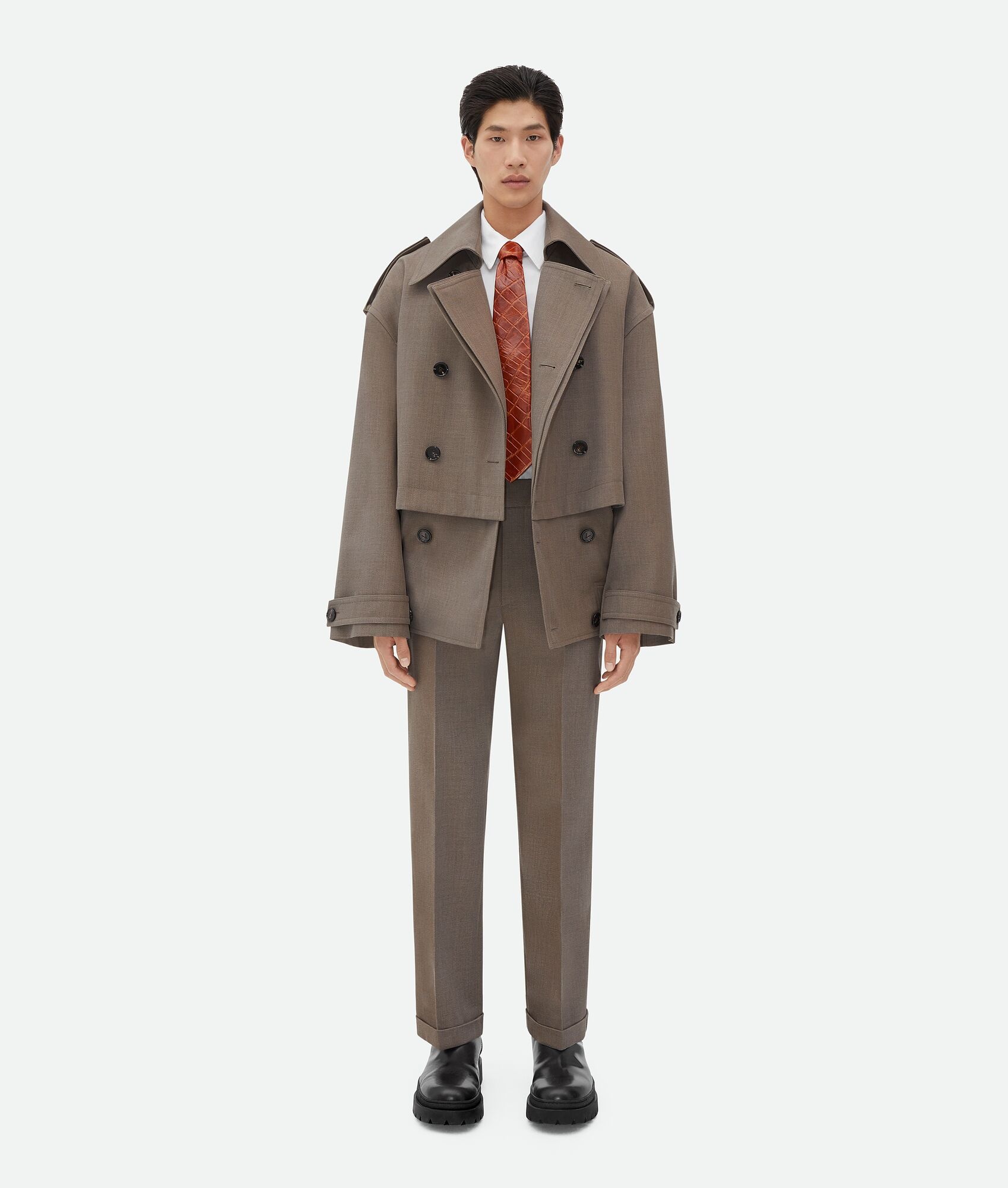 Wool Twill Trench - 1