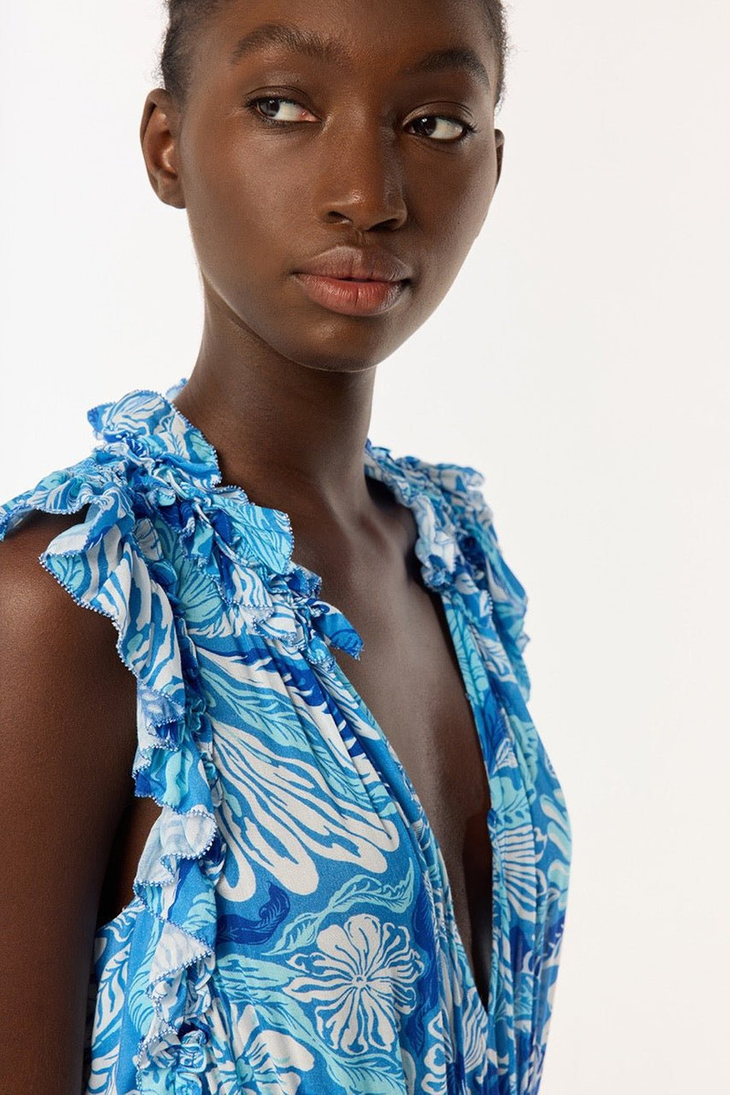 Long Jumpsuit Belene - Blue Tiger Lily 3