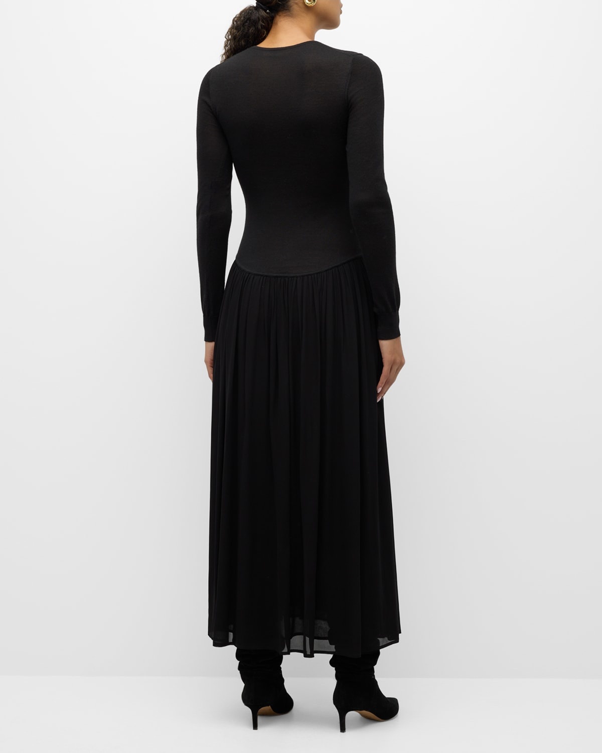 Colette Long-Sleeve Drop Waist Dress - 6