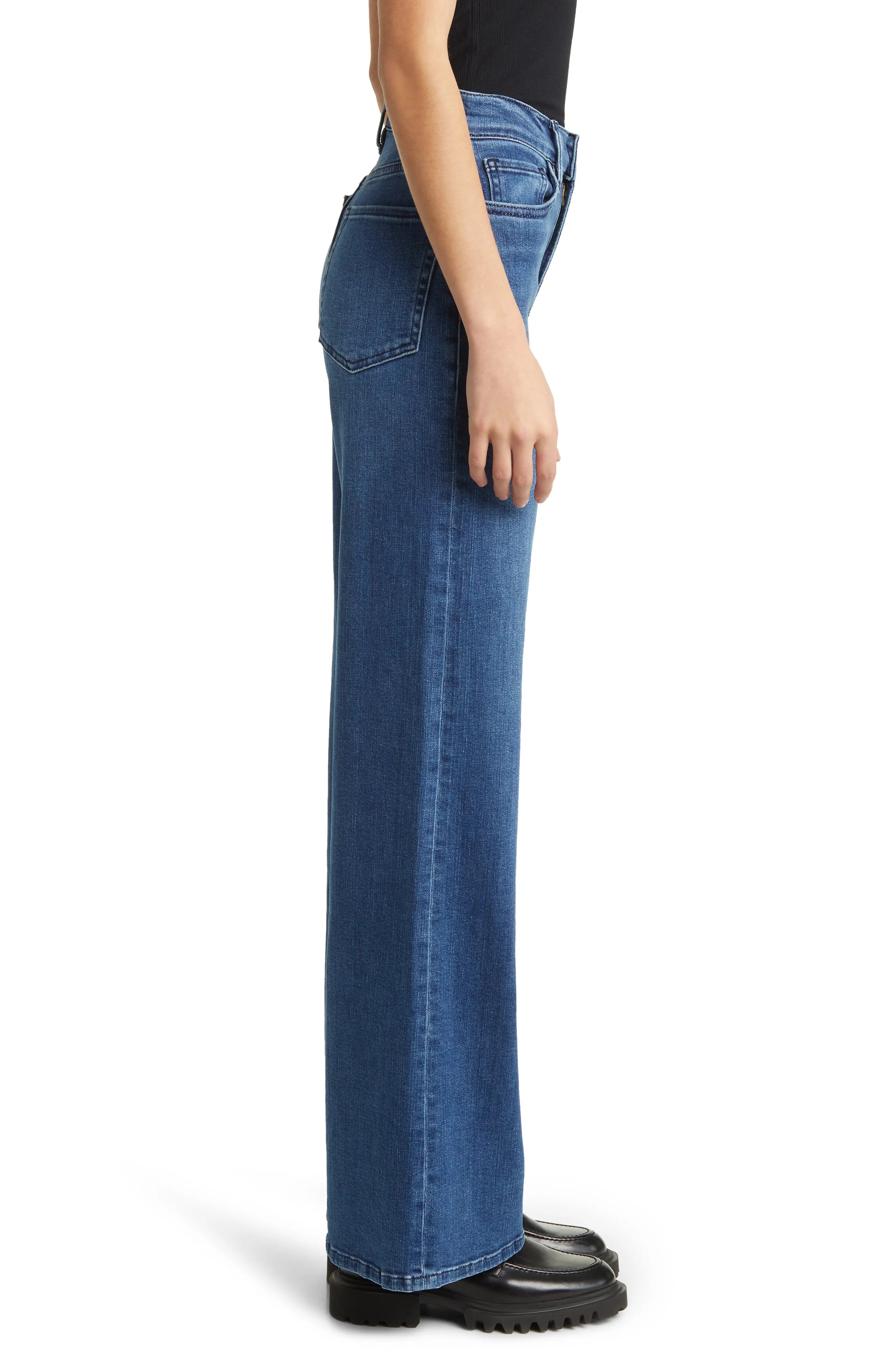 Le Slim Palazzo Ankle Jeans - 3