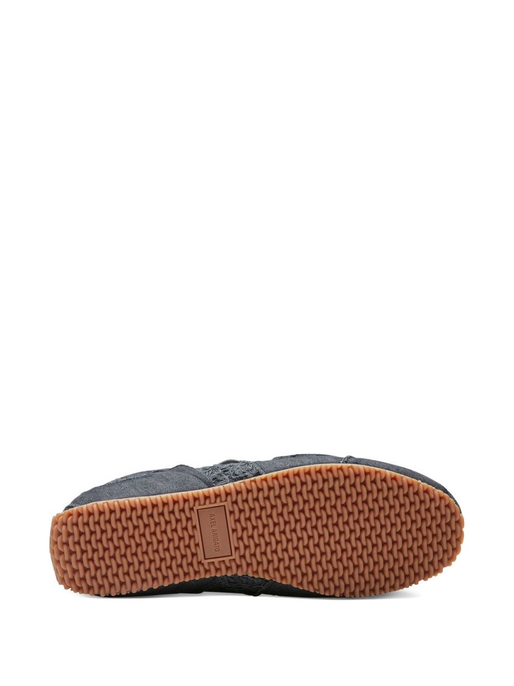 frayed-detail cotton sneakers - 4