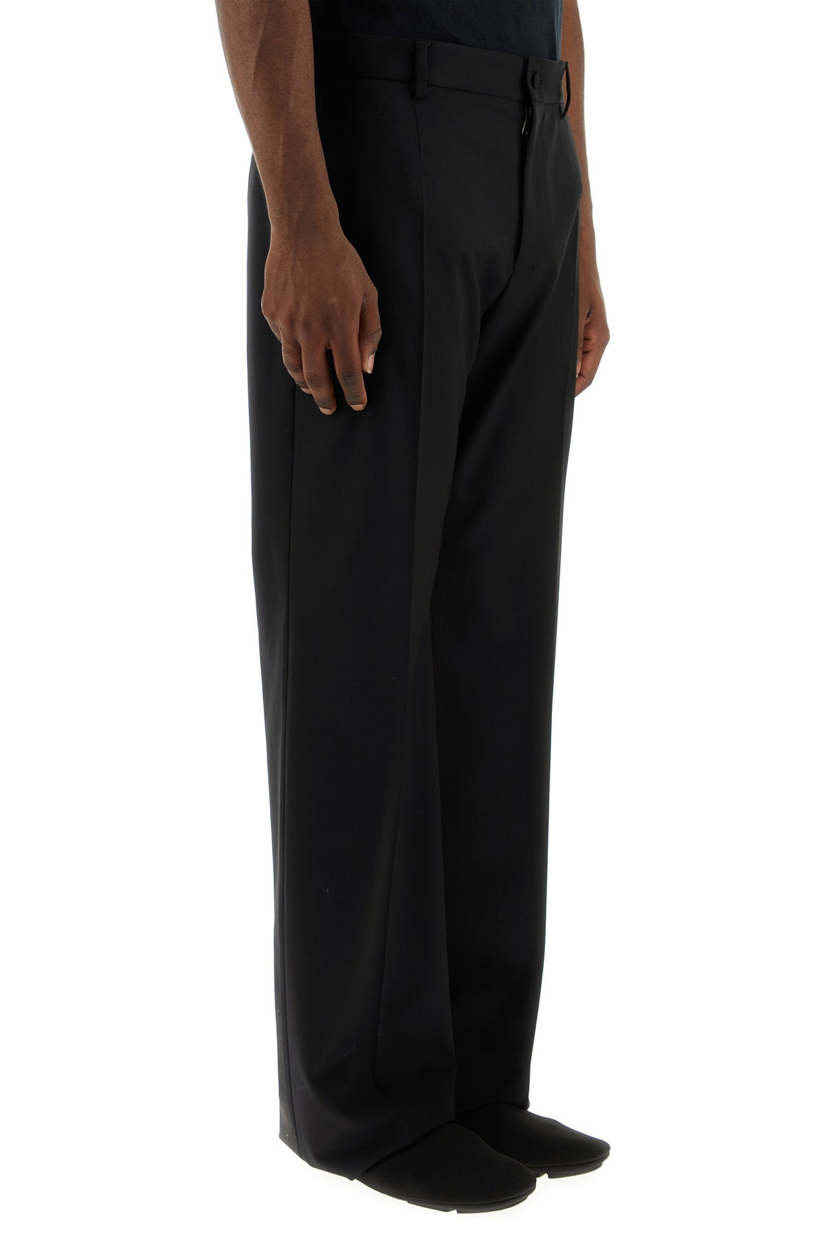 Black stretch wool pant - 3