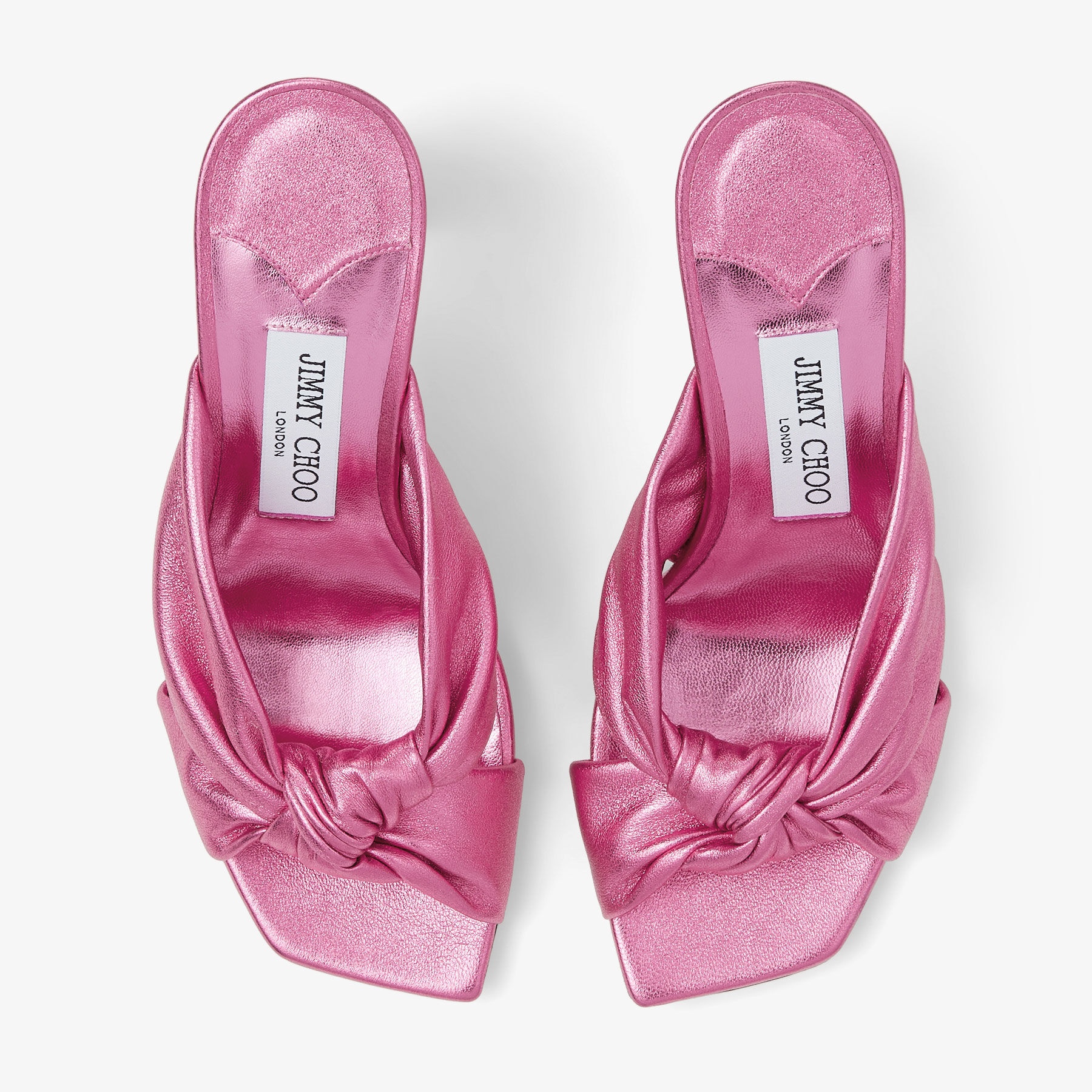 Avenue 85
Candy Pink Metallic Nappa Leather Mules - 4