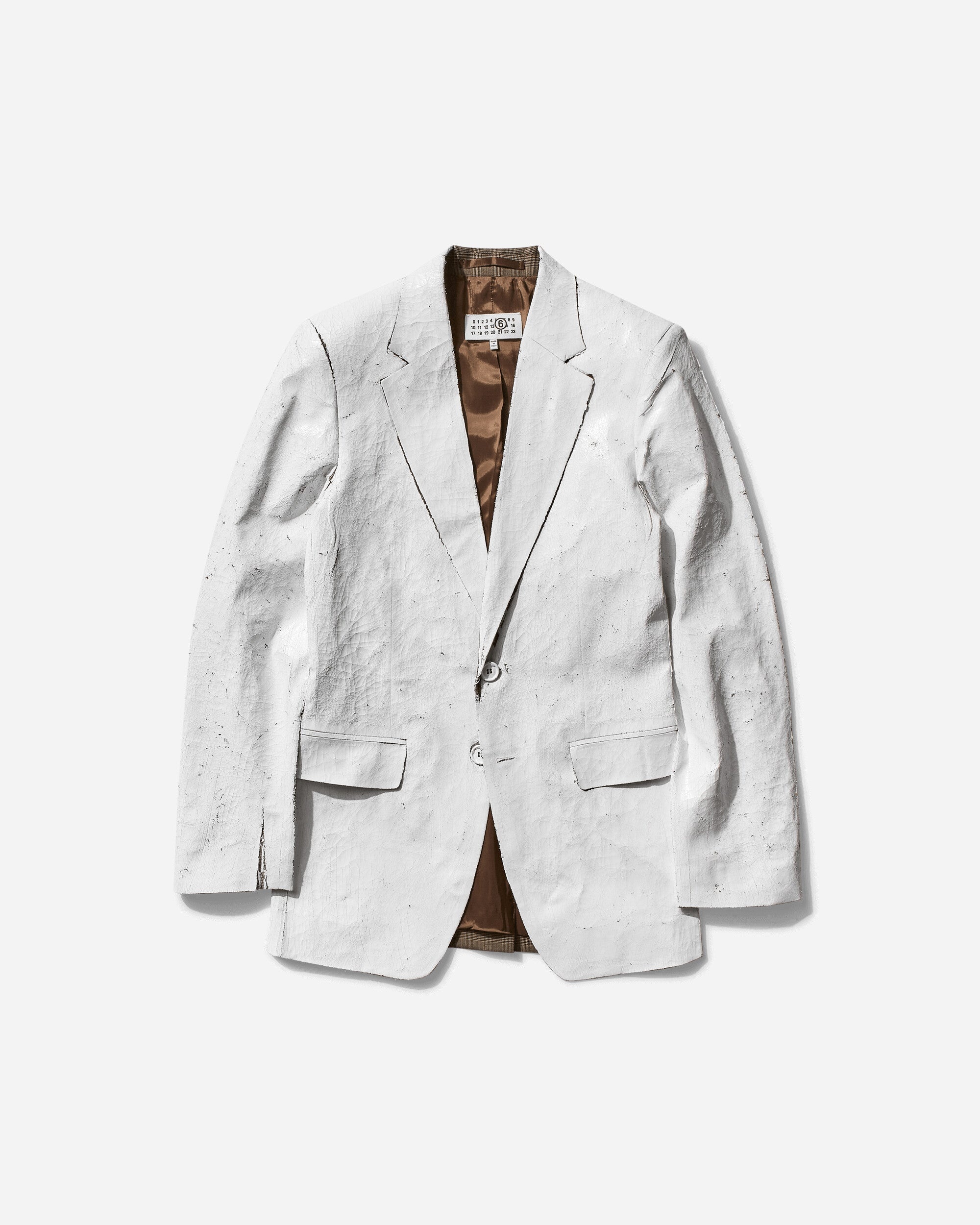 Women's Painted Blazer White - 1