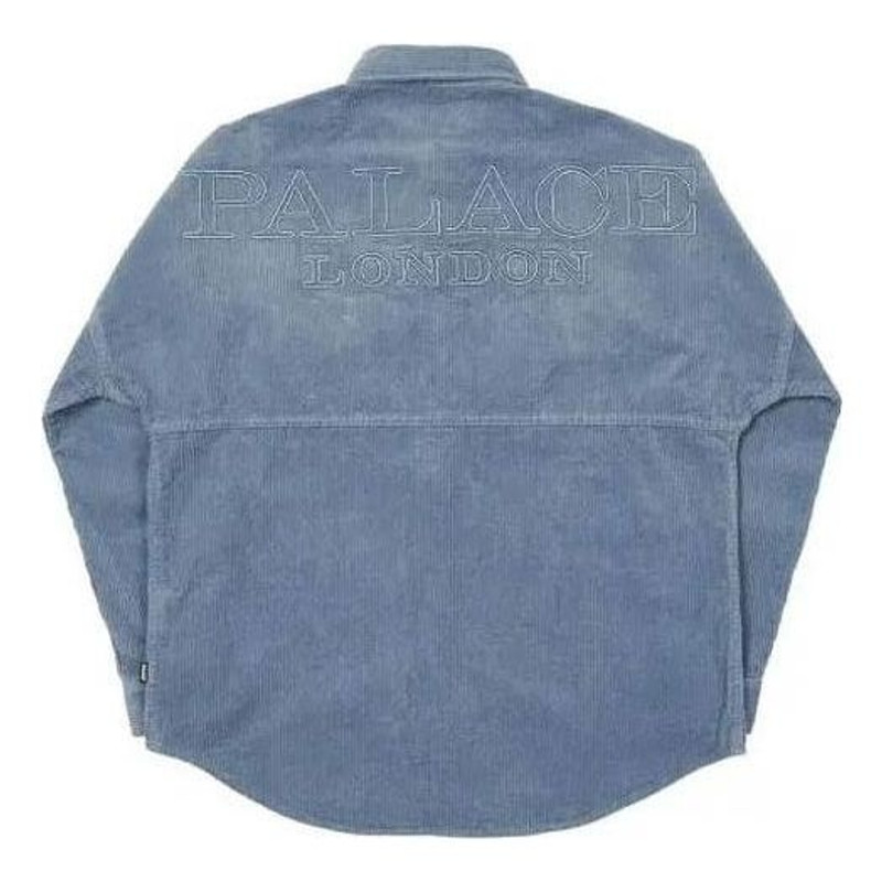 PALACE Palace Washed Drop Shoulder Cord Shirt FW21 'Blue' P21SHT031 outlook