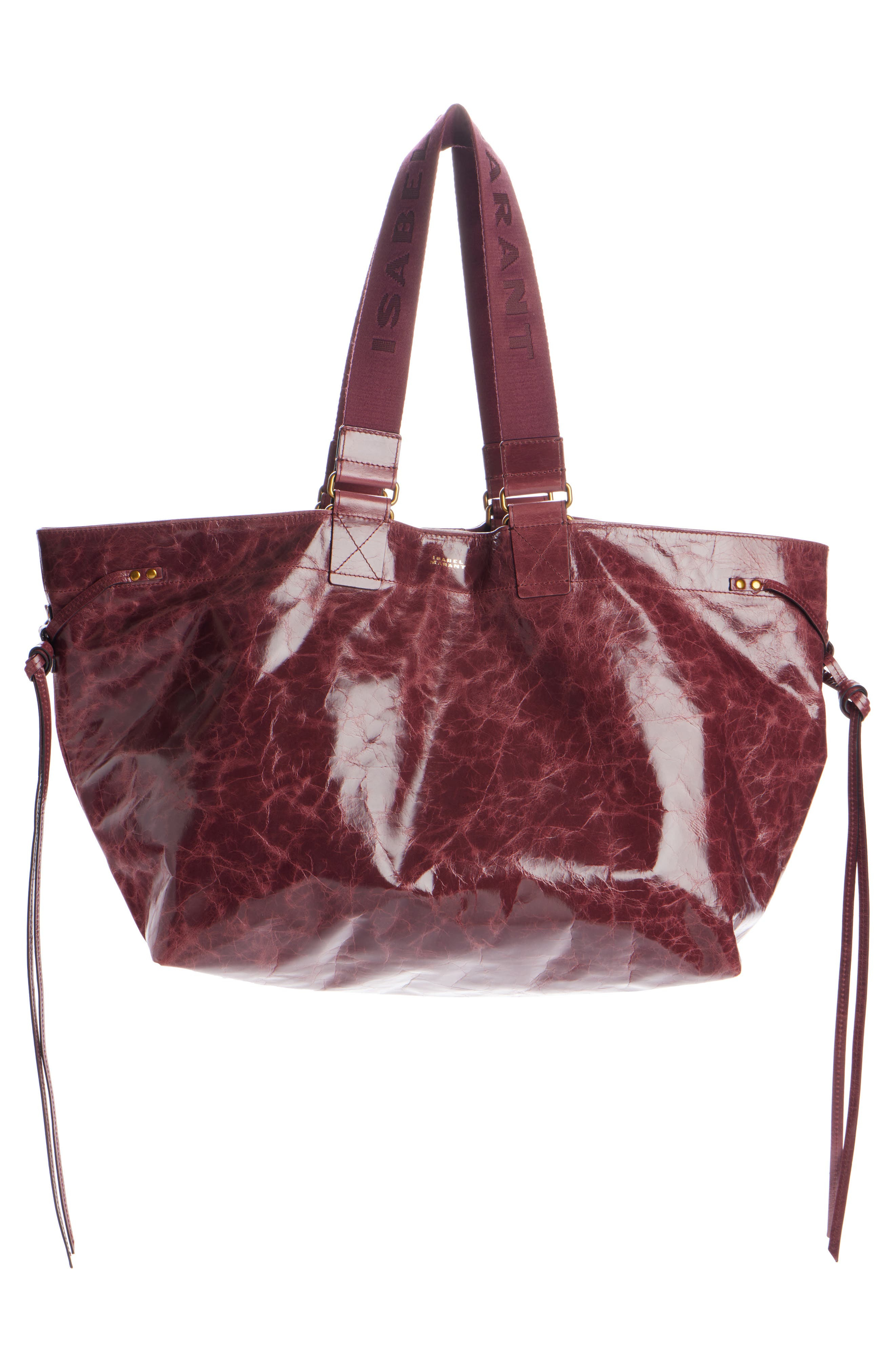 Isabel Marant Wardy Leather Shopper Tote in Grapefruit at Nordstrom - 3