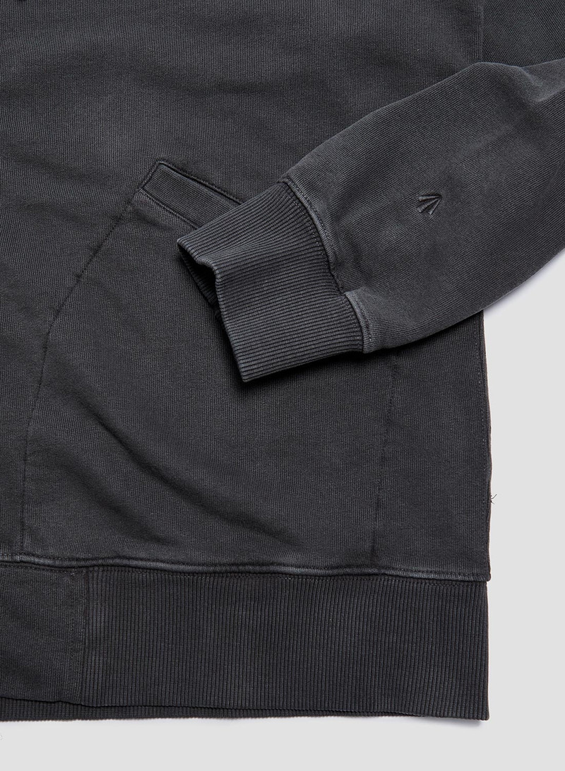 Embroidered Arrow Zip Hoodie in Black 6