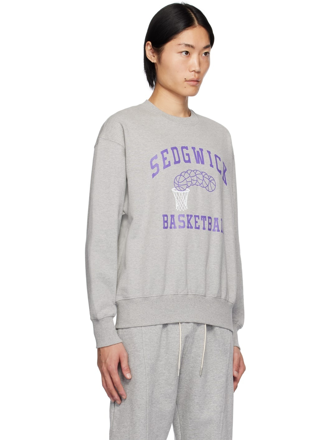 Gray 'Basketball' Sweatshirt - 2