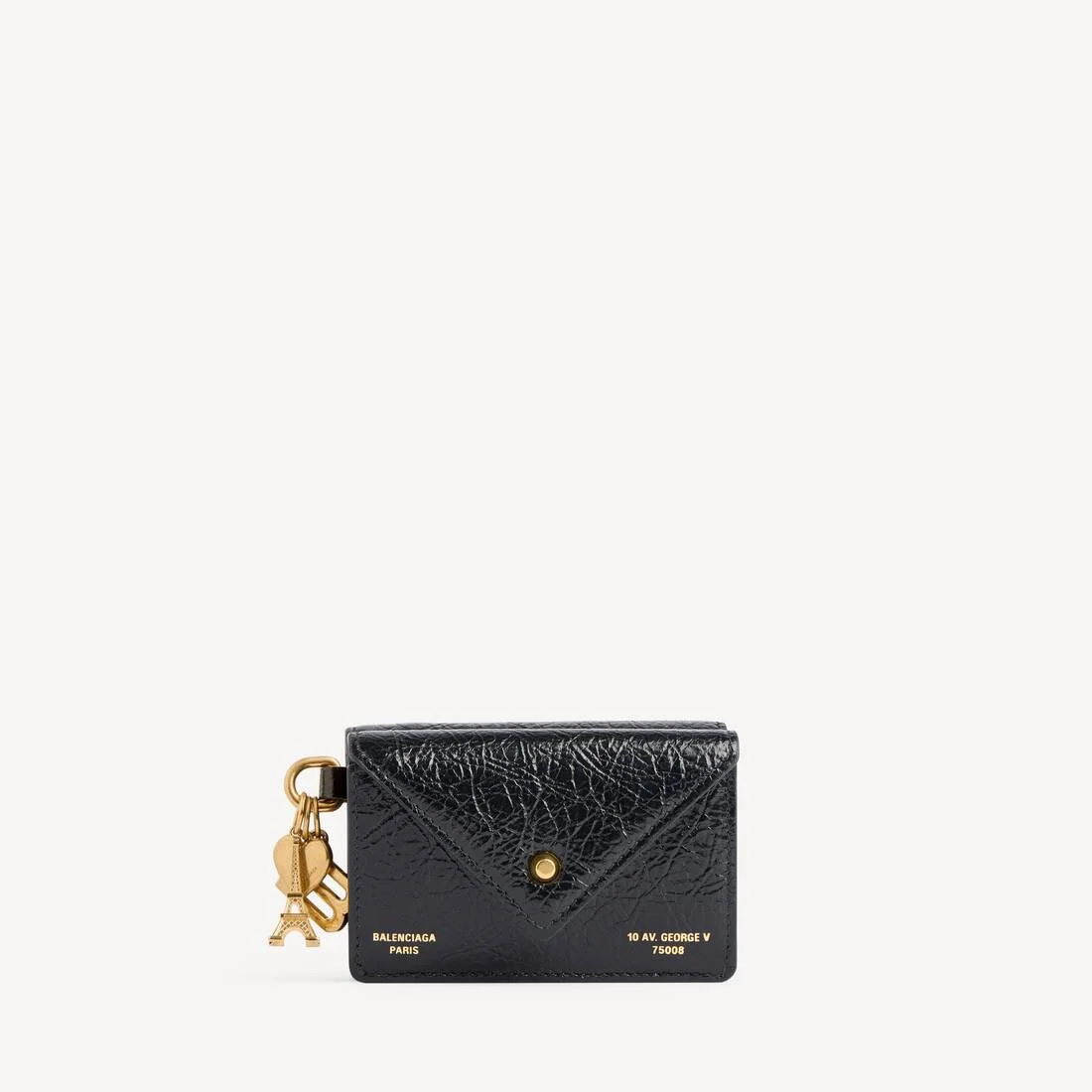 Women's Token Mini Wallet in Black - 1