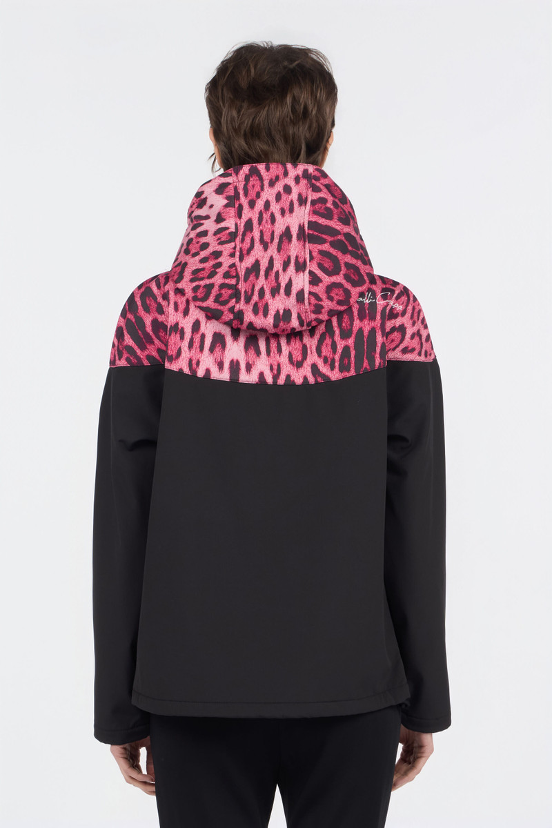 Hooded Bomber Jacket in Leopard Print 4