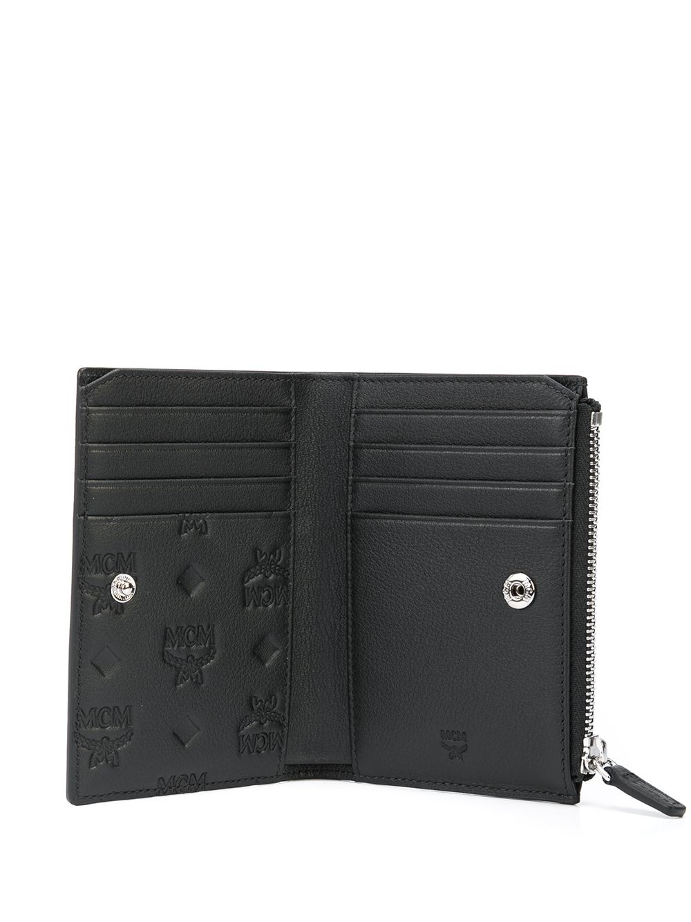 monogram-print slim wallet - 3