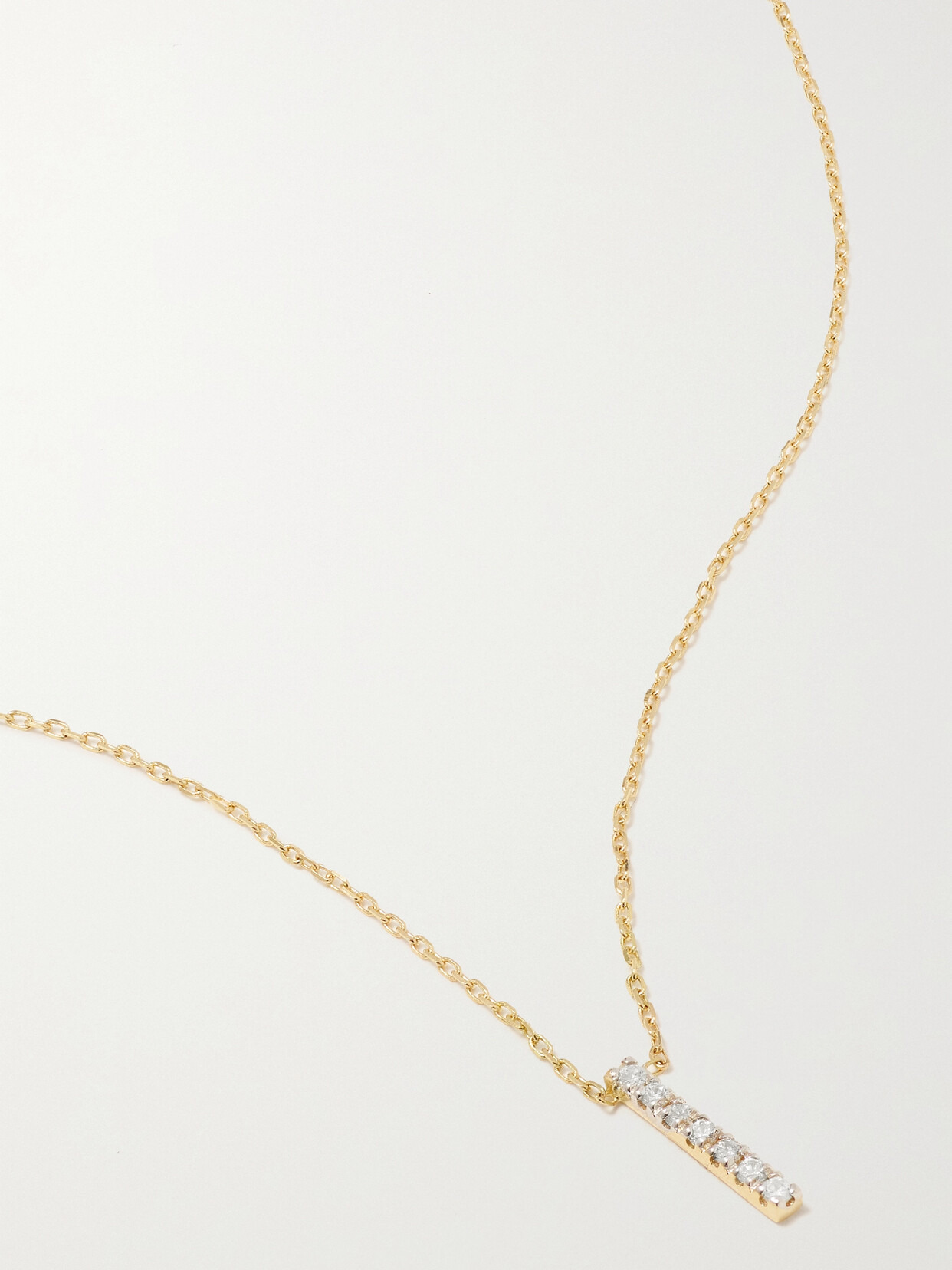 La Barre 14-karat Gold Diamond Necklace - 1