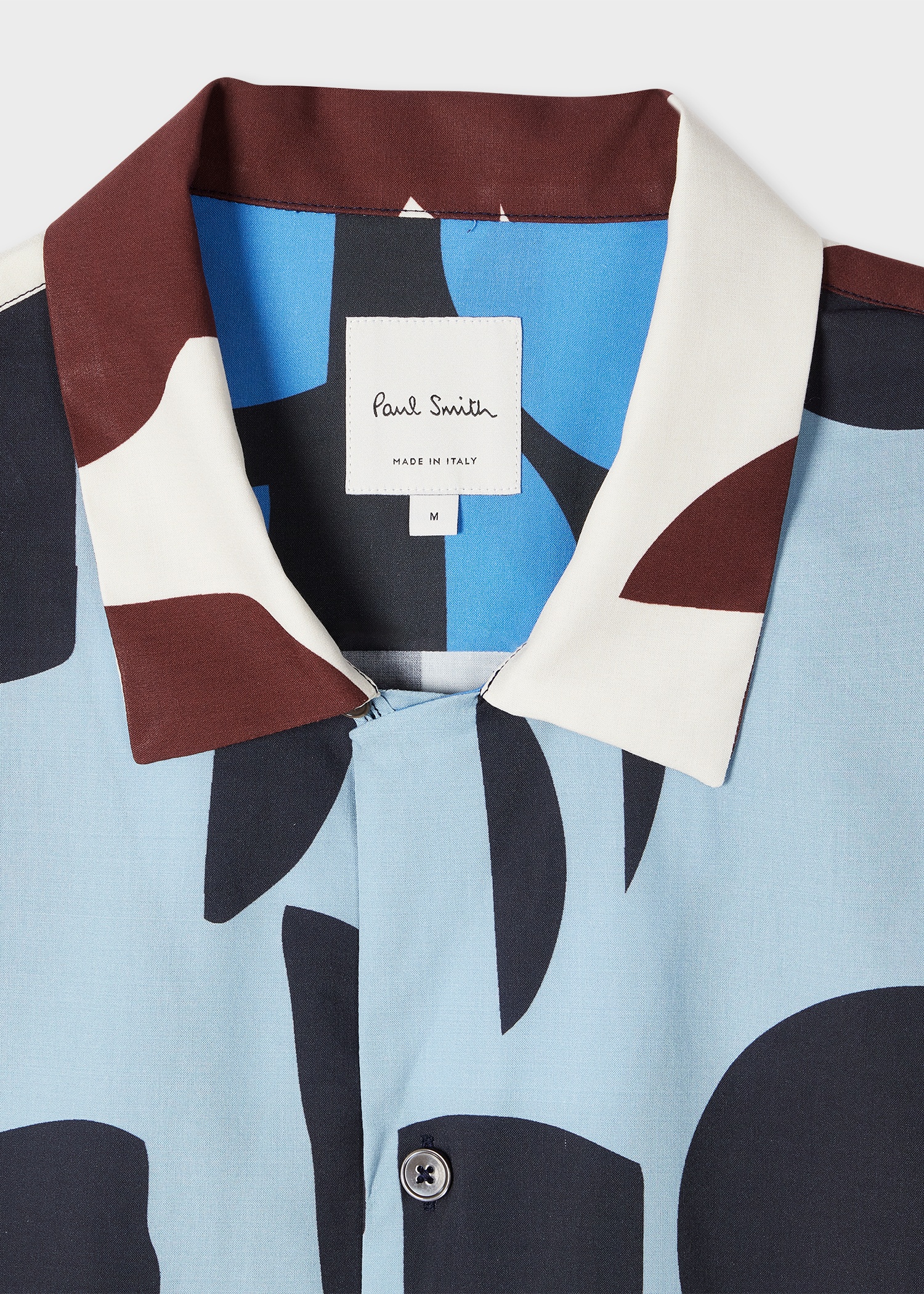 Blue 'Cut-Up Dots' Print Short-Sleeve Shirt - 2