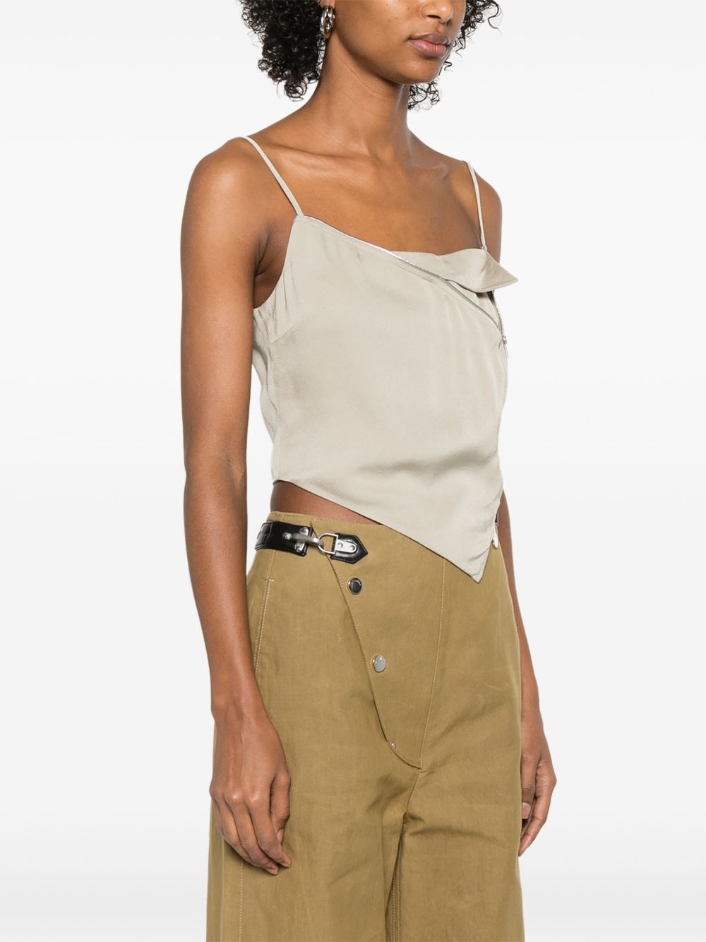 sleeveless crop top - 3