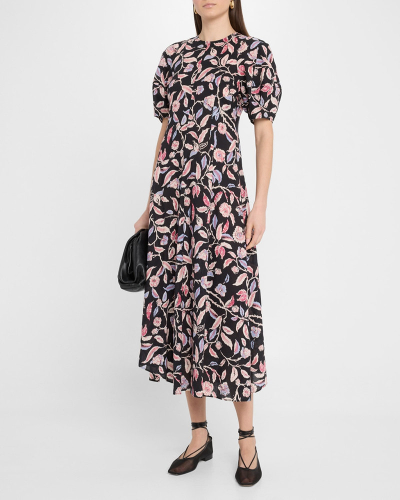 APIECE APART Bettina Floral-Print Cotton Poplin Maxi Dress outlook