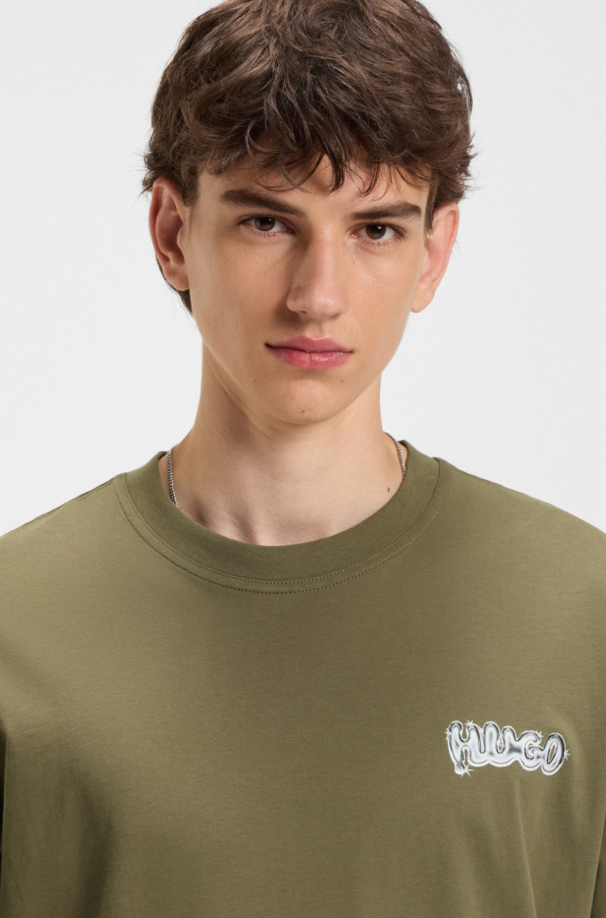 ALL-GENDER COTTON-JERSEY T-SHIRT WITH LOGO PRINTS - 3