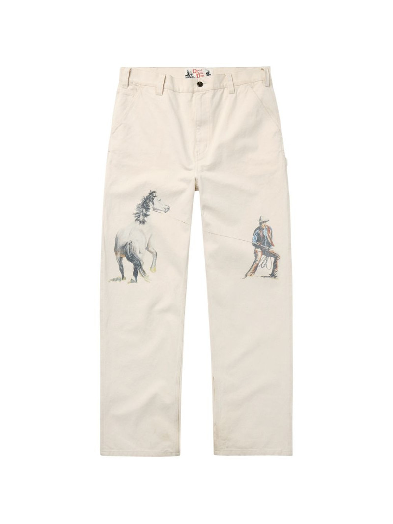 If Not For The Rest Of Time graphic-print trousers 1