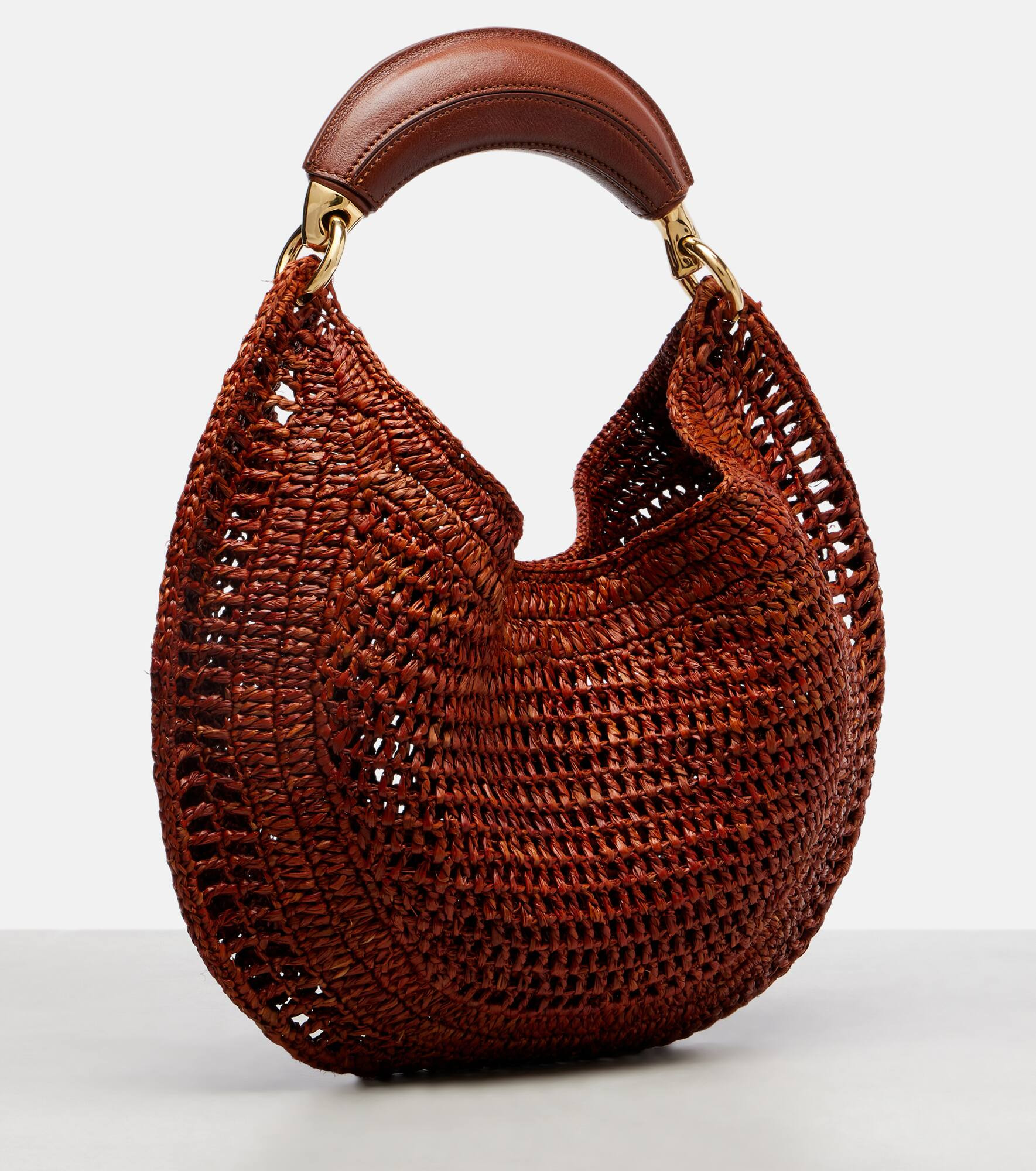 x Made For A Woman Summer Banana Small raffia shoulder bag - 4