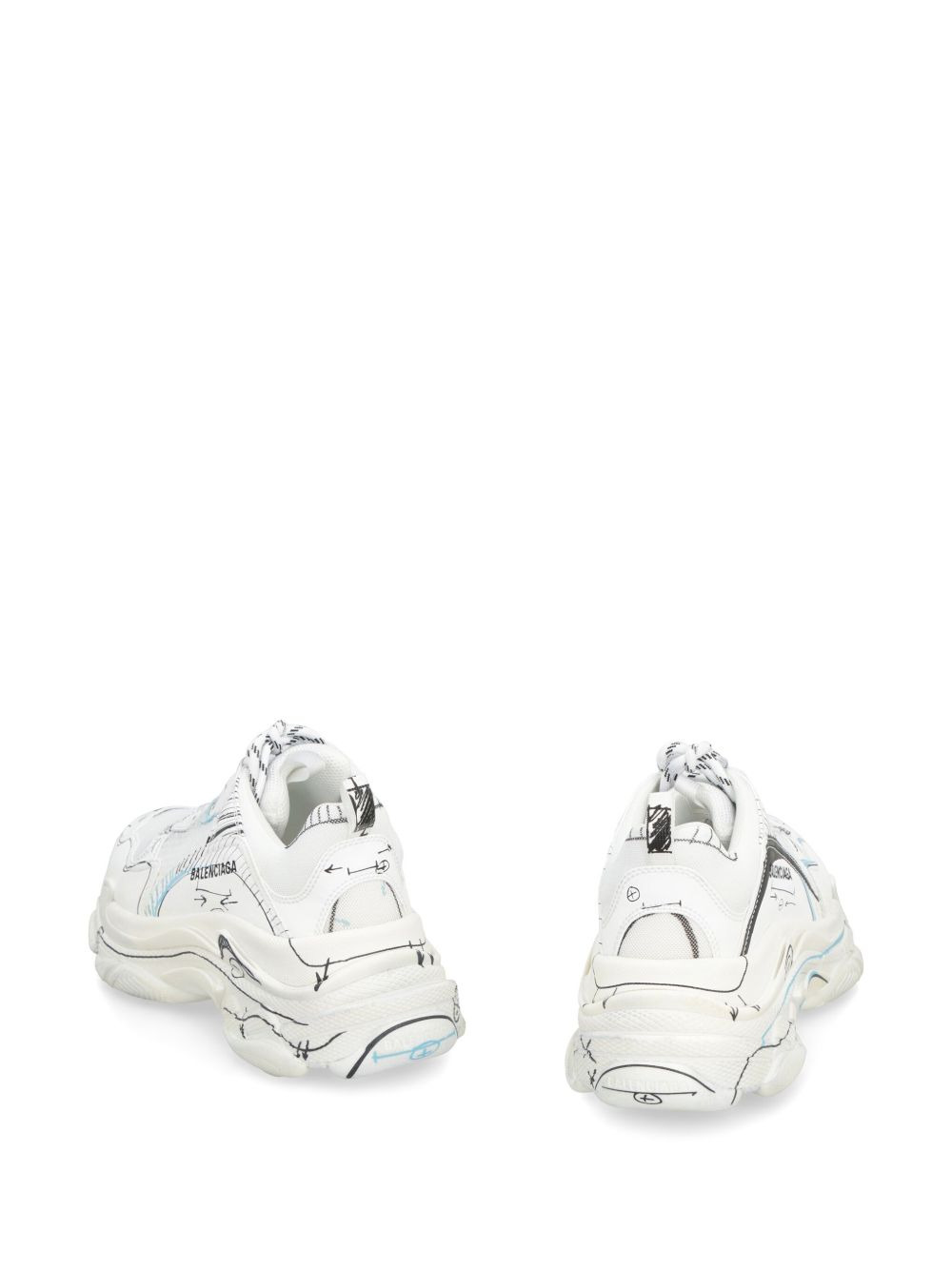 Triple S sketch-print sneakers - 3