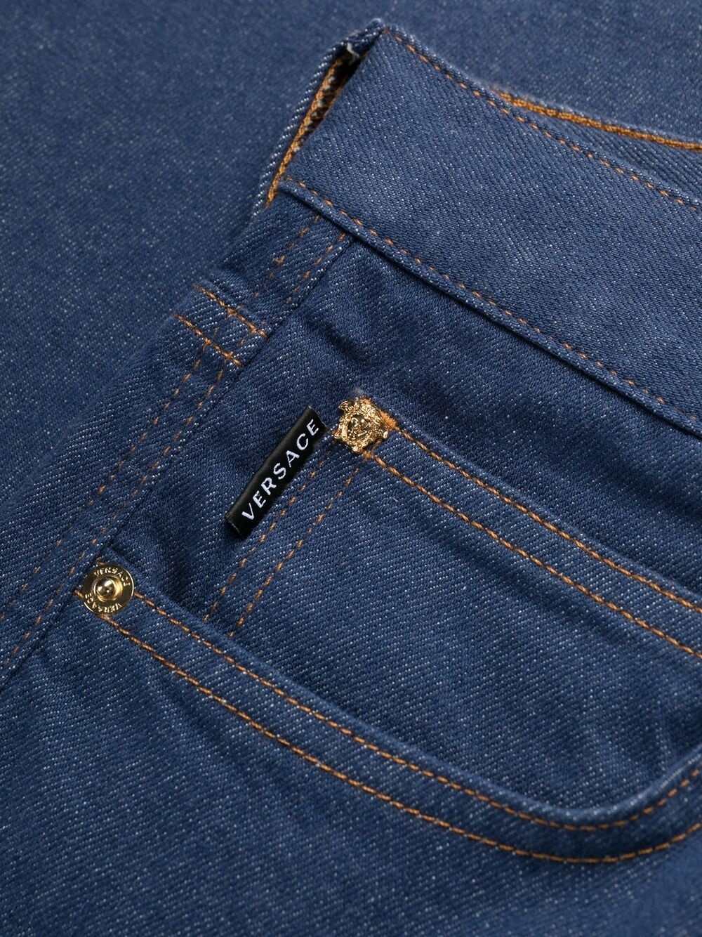 logo-patch straight-leg jeans - 6