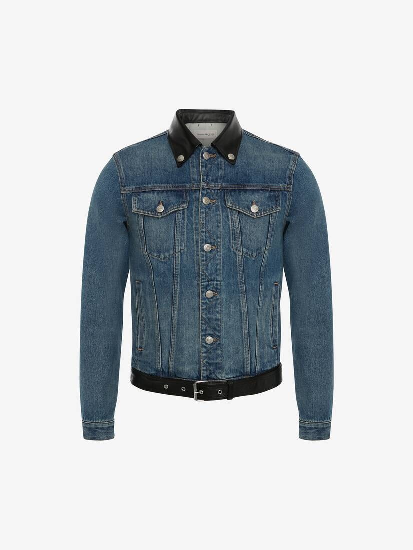 Denim Jacket in Washed Blue - 1