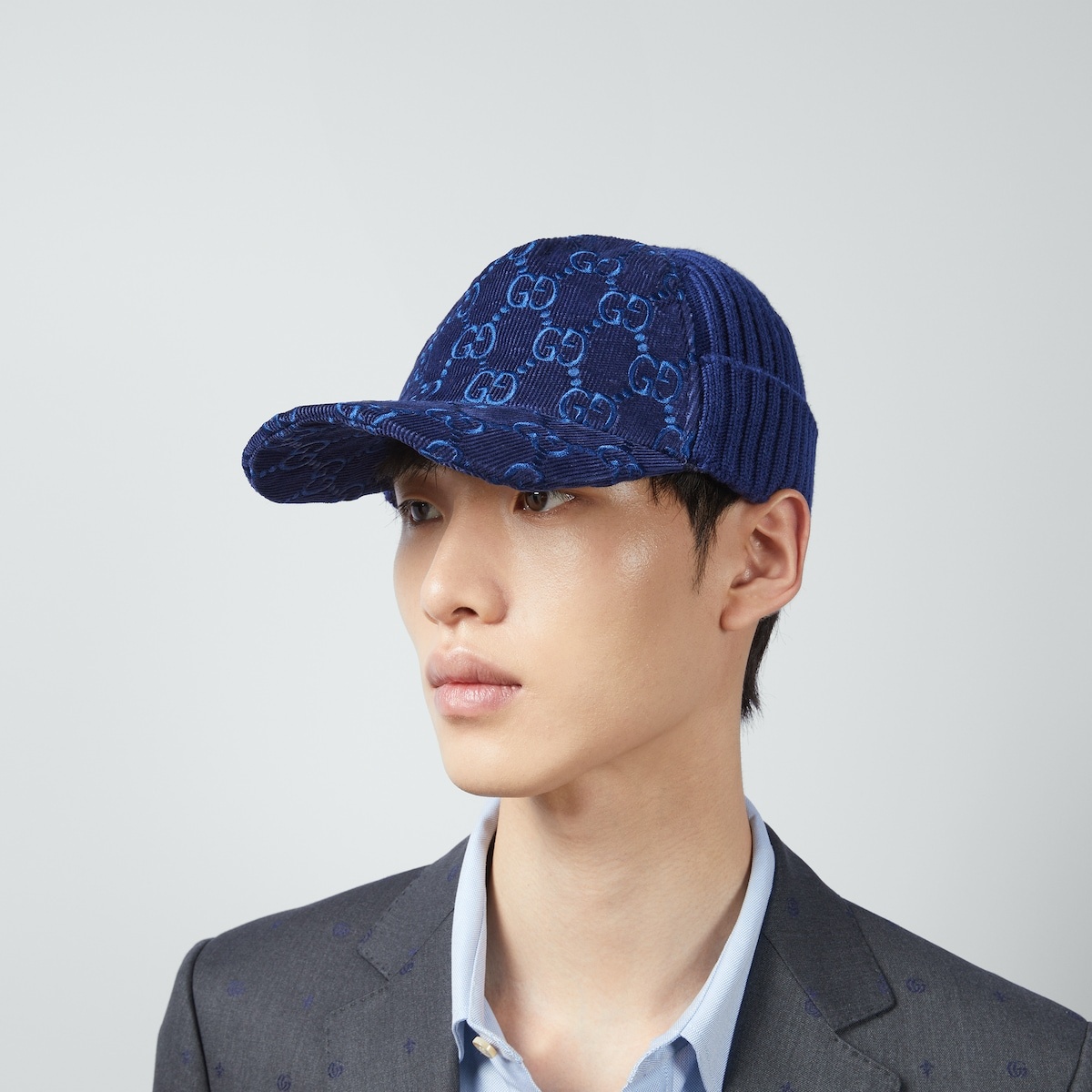 GG corduroy baseball hat - 3