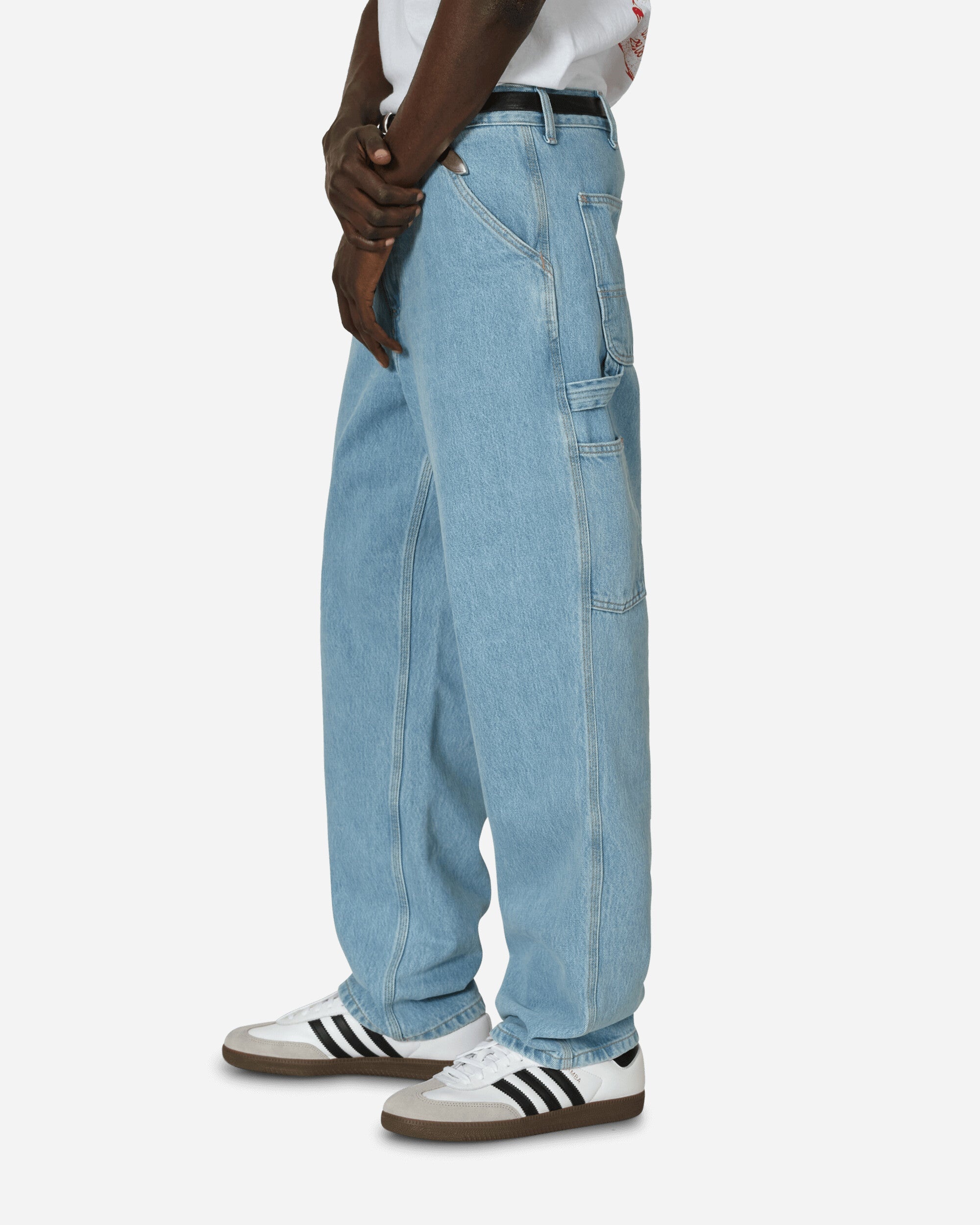 Single Knee Pants Blue (Heavy Stone Bleached) - 2