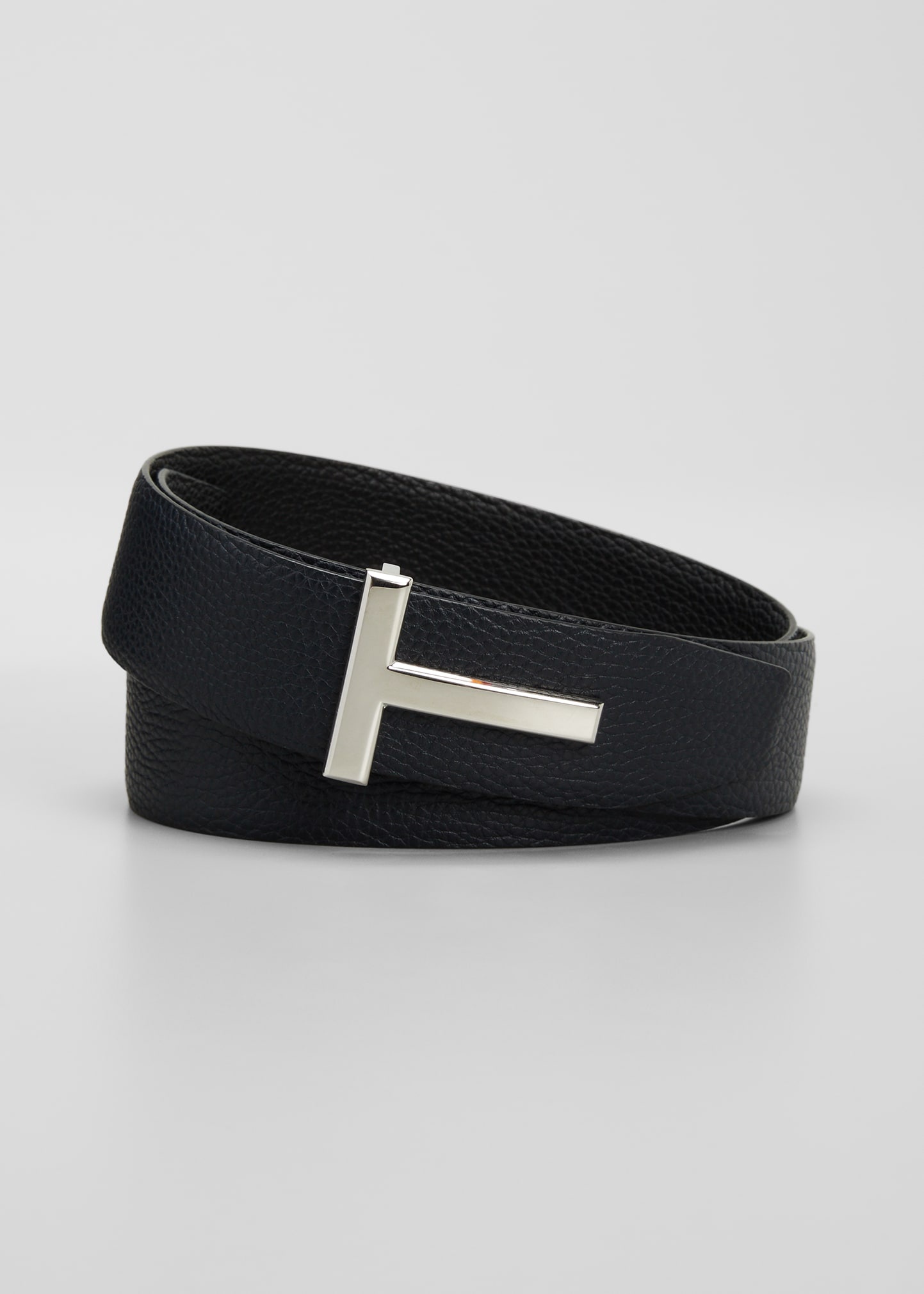 Men's Signature T Reversible Leather Belt - 1