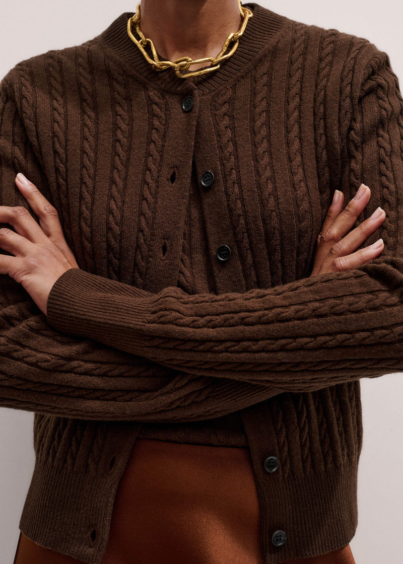 ME+EM Micro Cable Cardigan outlook