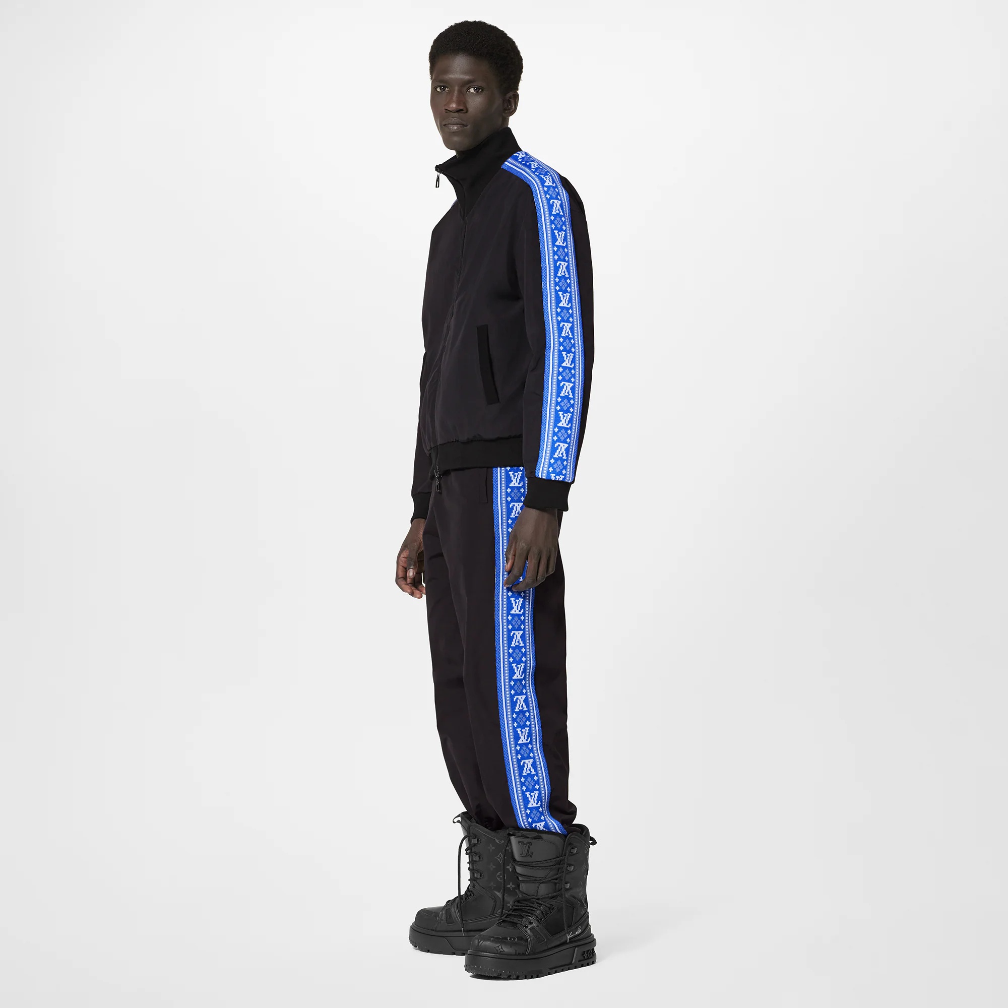 LV Fair Isle Stripes Nylon Tracksuit - 4