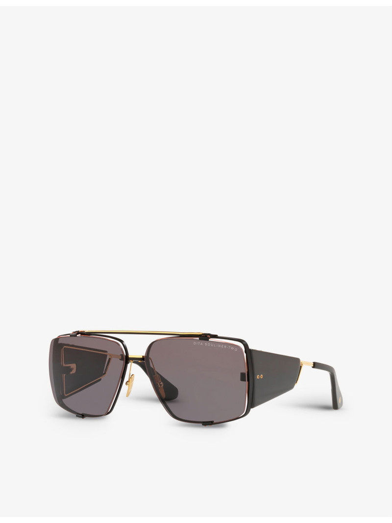 DITA DTS136-64-01-Z Souliner-Two square-frame titanium and acetate sunglasses outlook