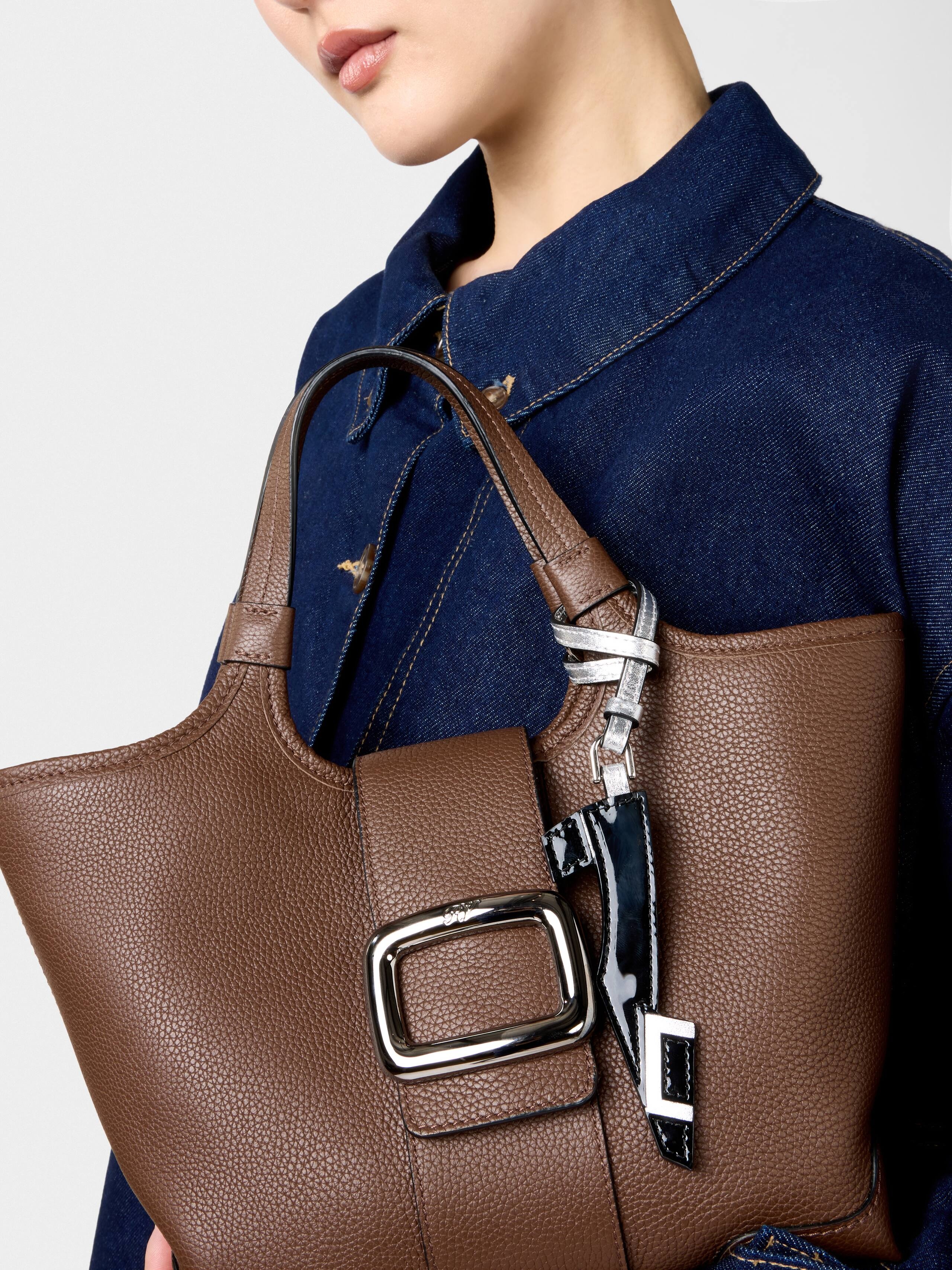 Belle Vivier Bag Charm in leather - 3