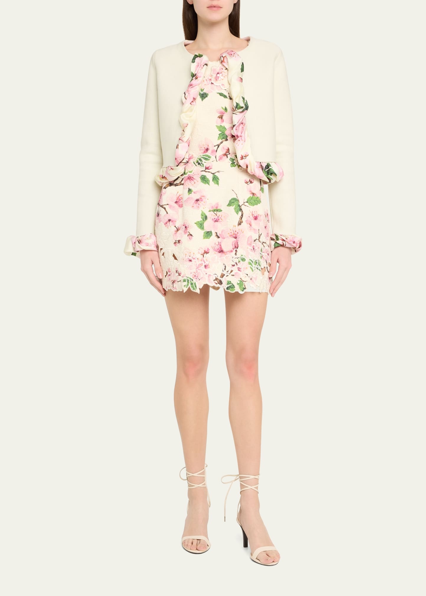 Cherry Blossom Bubble Twist Cardigan - 2