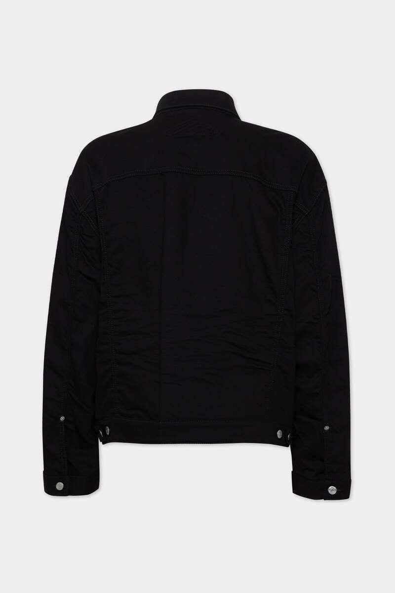 ICON NEW GENERATION BLACK OVERSIZED JEAN JACKET - 2