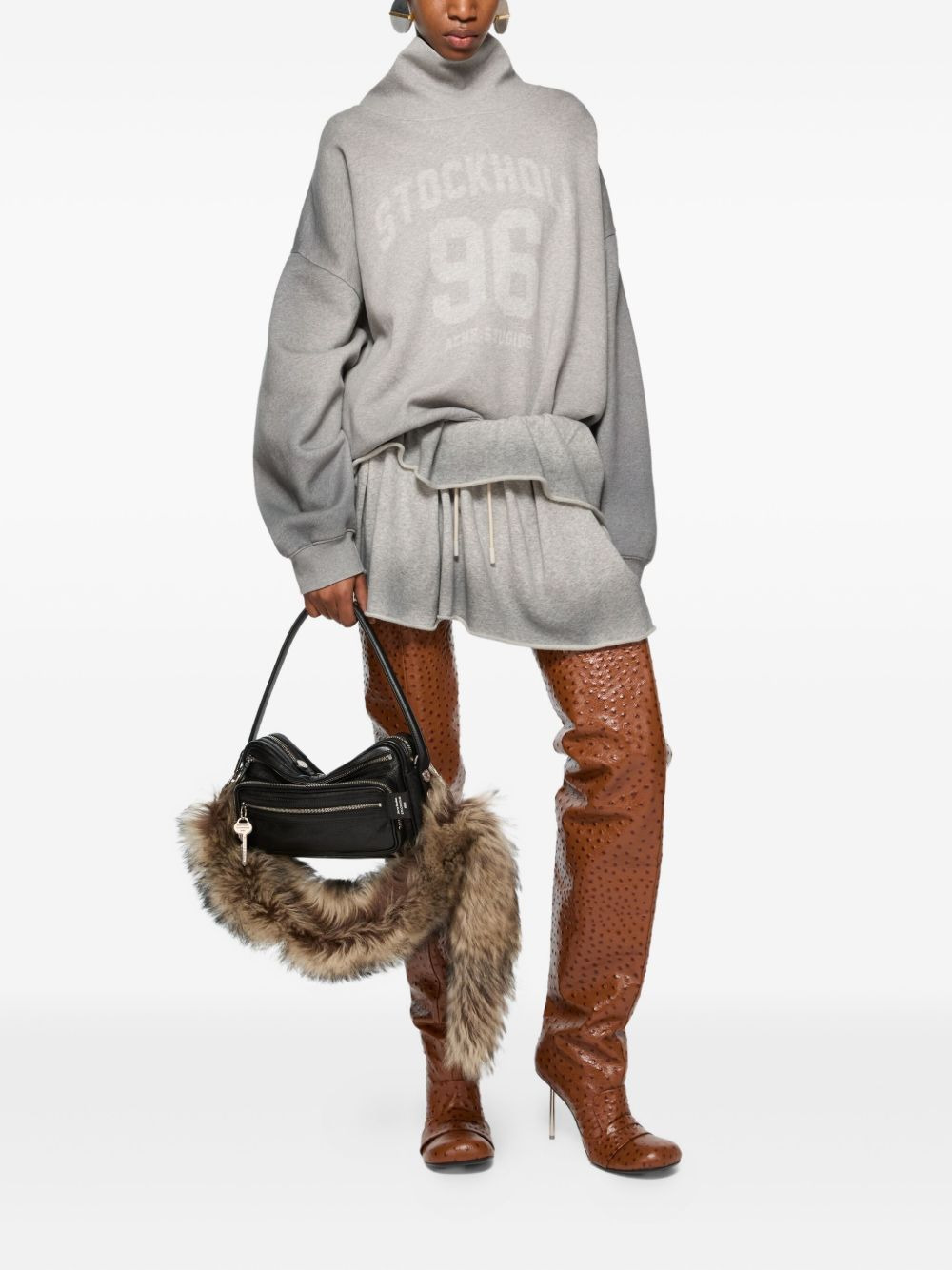 high-neck sweatshirt - 2