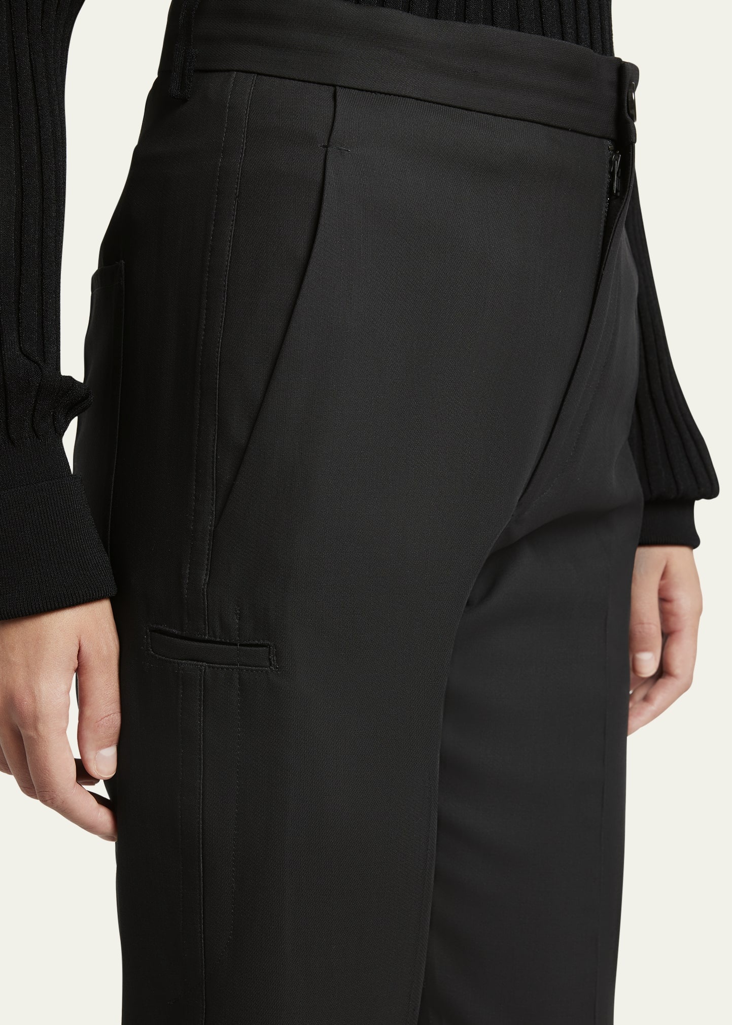 Origami Skinny Wool Pants - 5