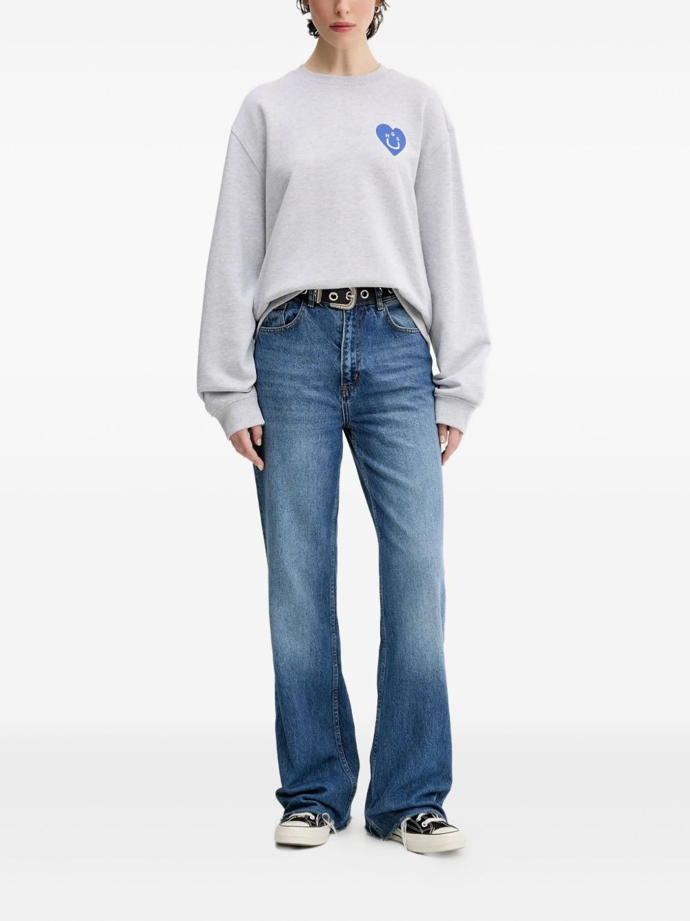 heart-logo sweatshirt - 2